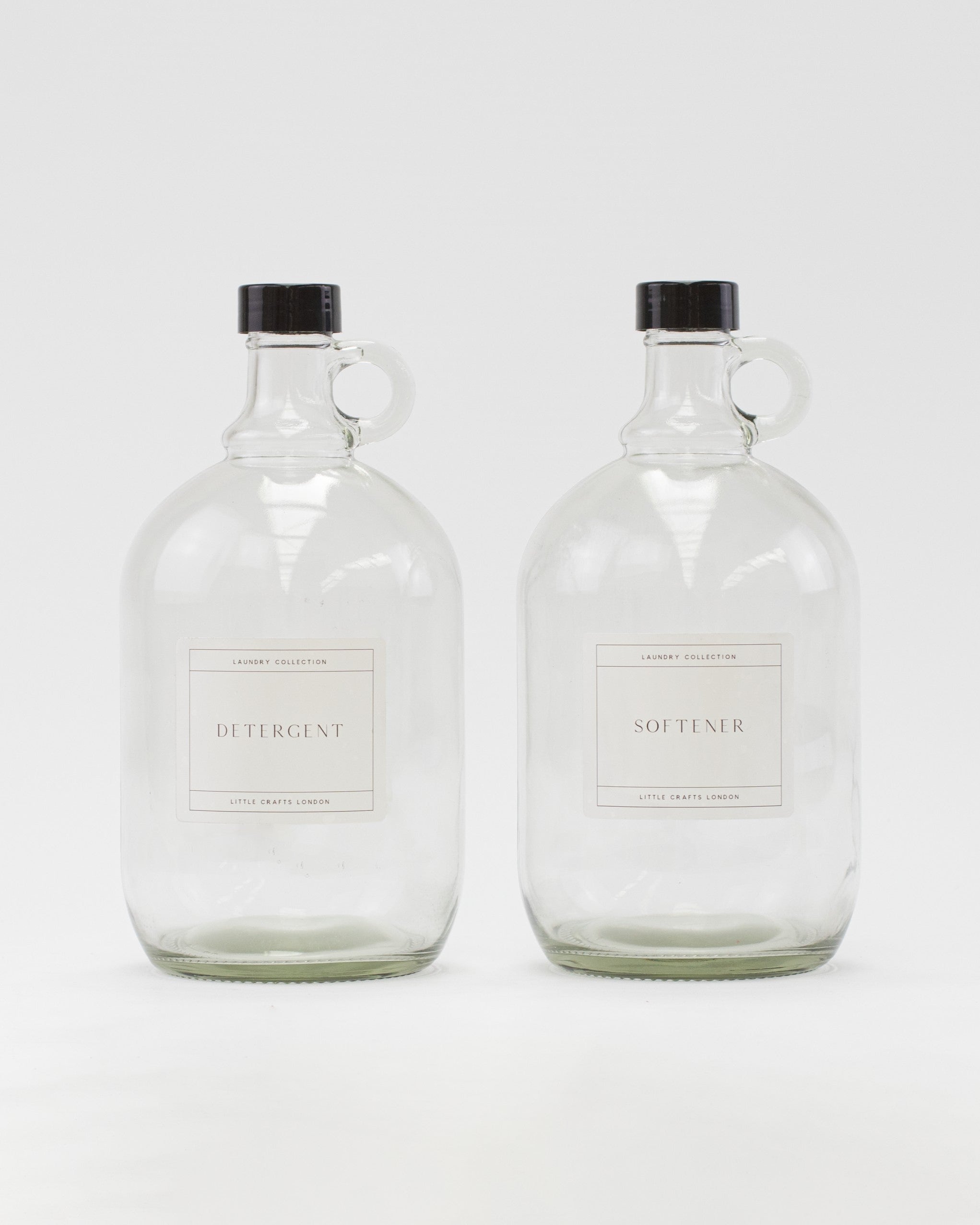 2L Clear Glass Laundry Bottle - Little Crafts London