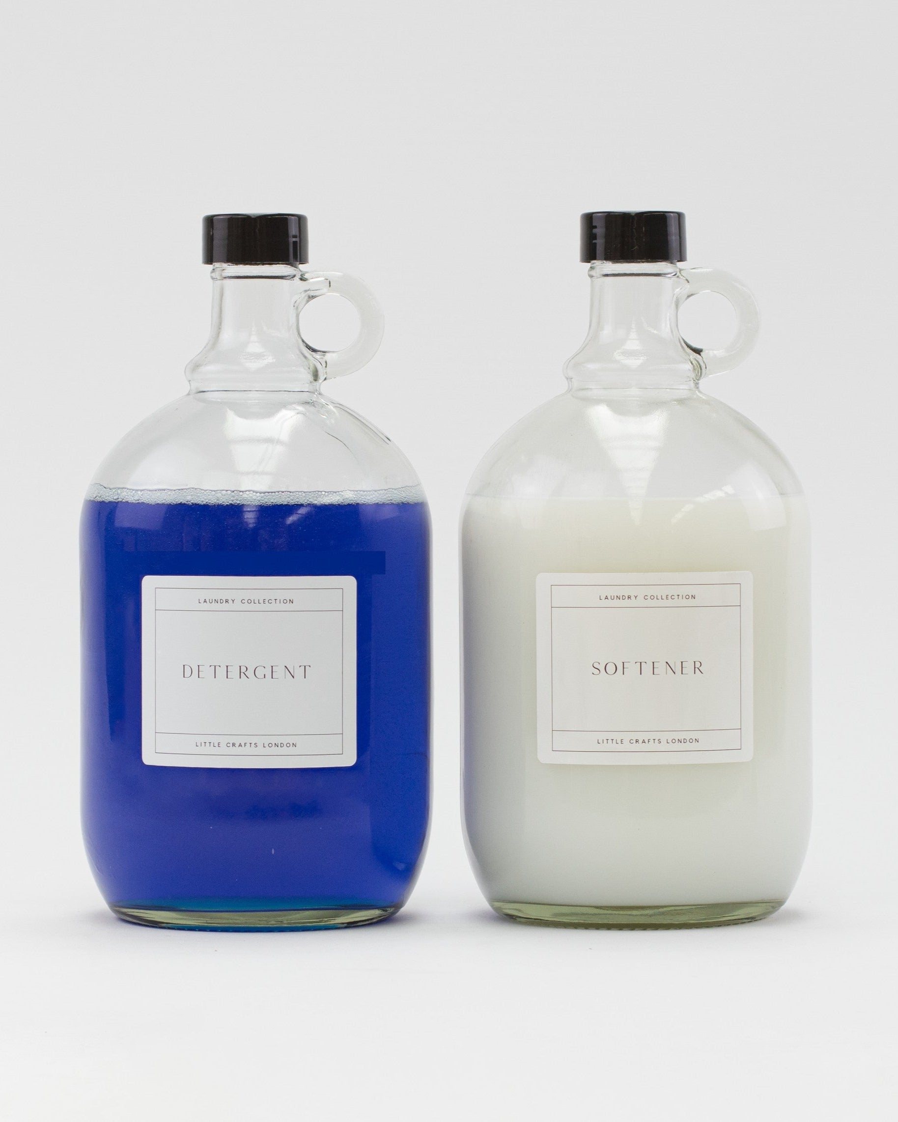 2L Clear Glass Laundry Bottle - Little Crafts London