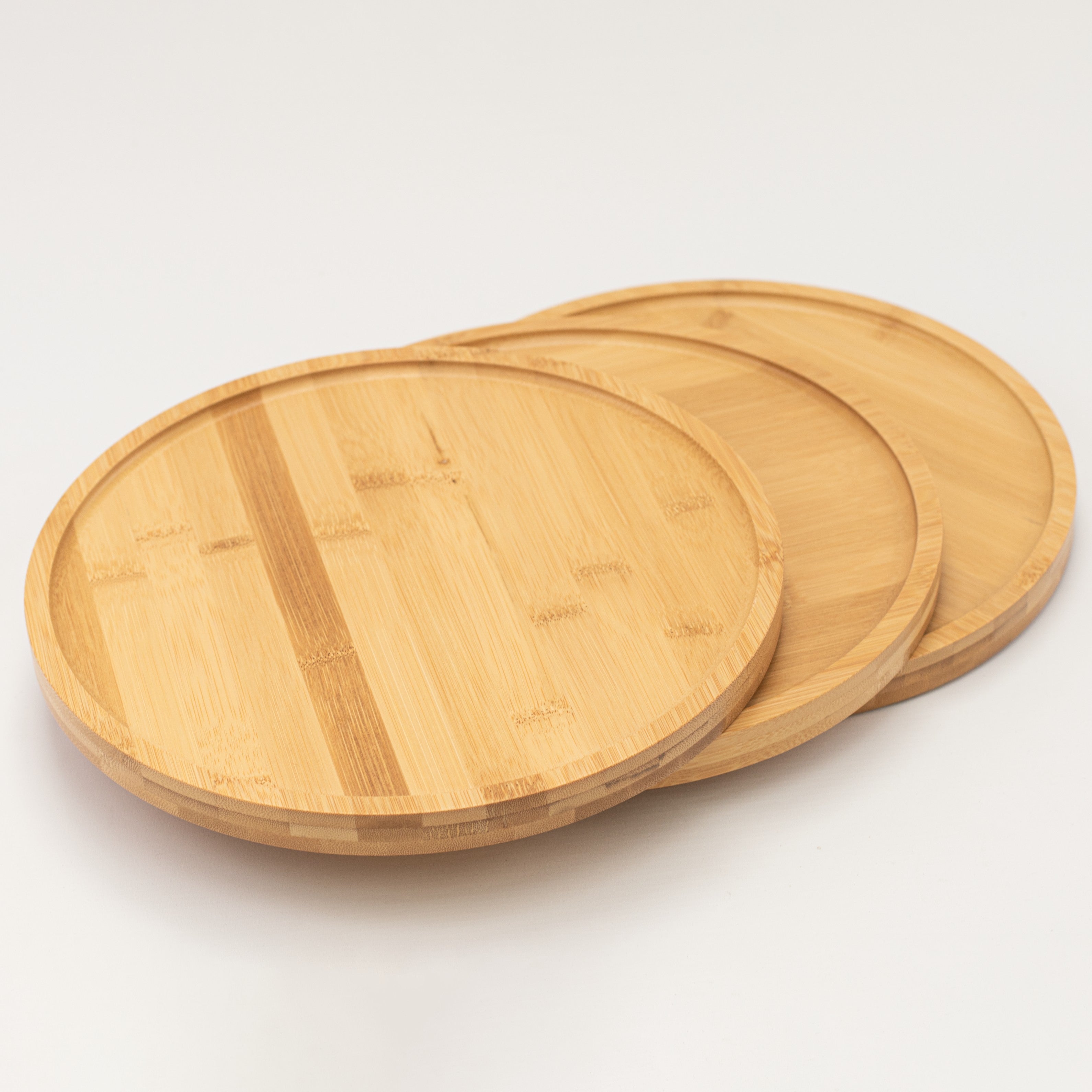 Round Bamboo Tray 30 CM Diameter - Little Crafts London