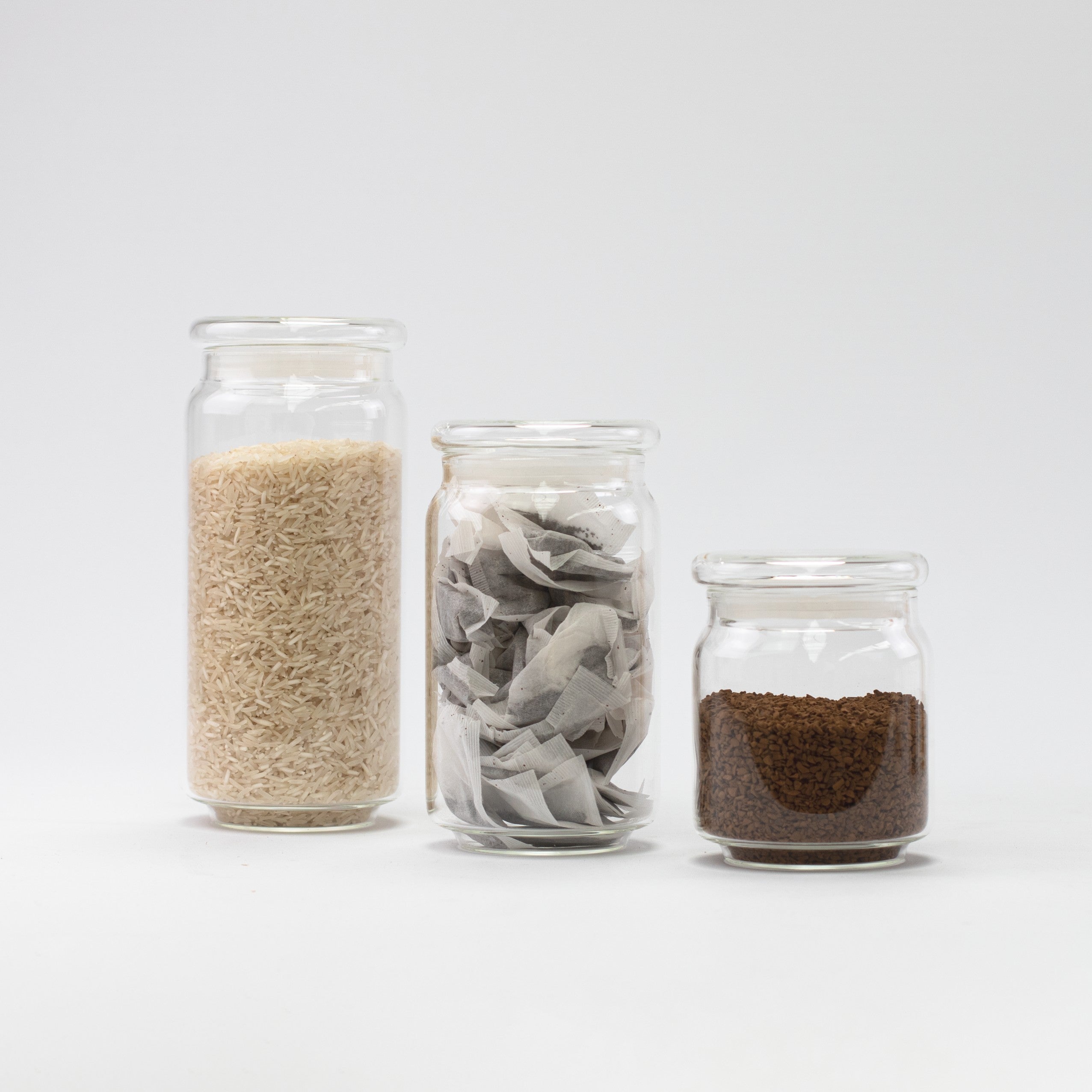 Clear Glass Pantry Jars - Little Crafts London