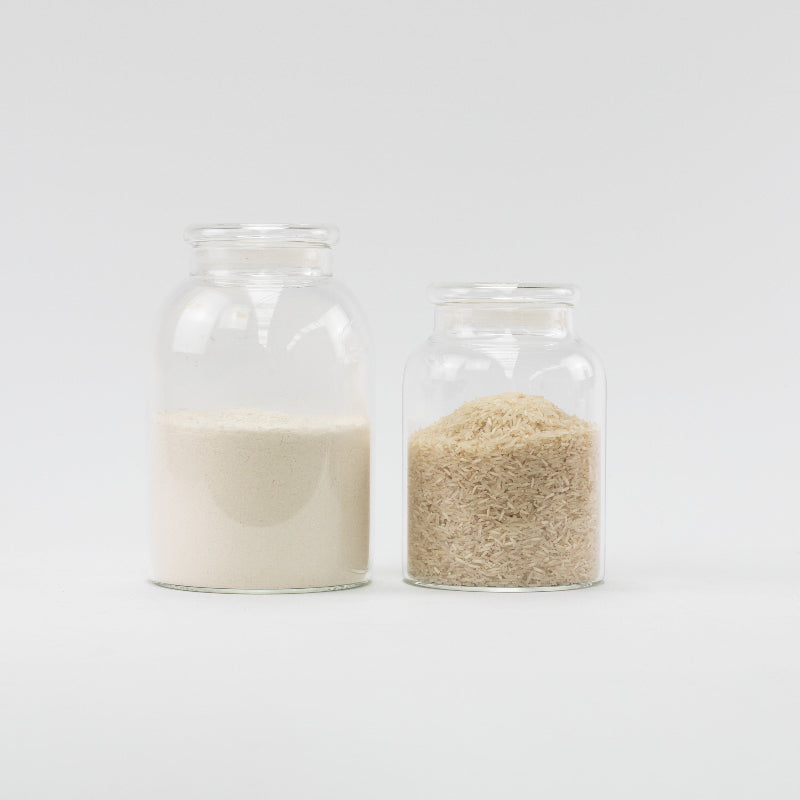 Large Clear Glass Pantry Jars - Little Crafts London