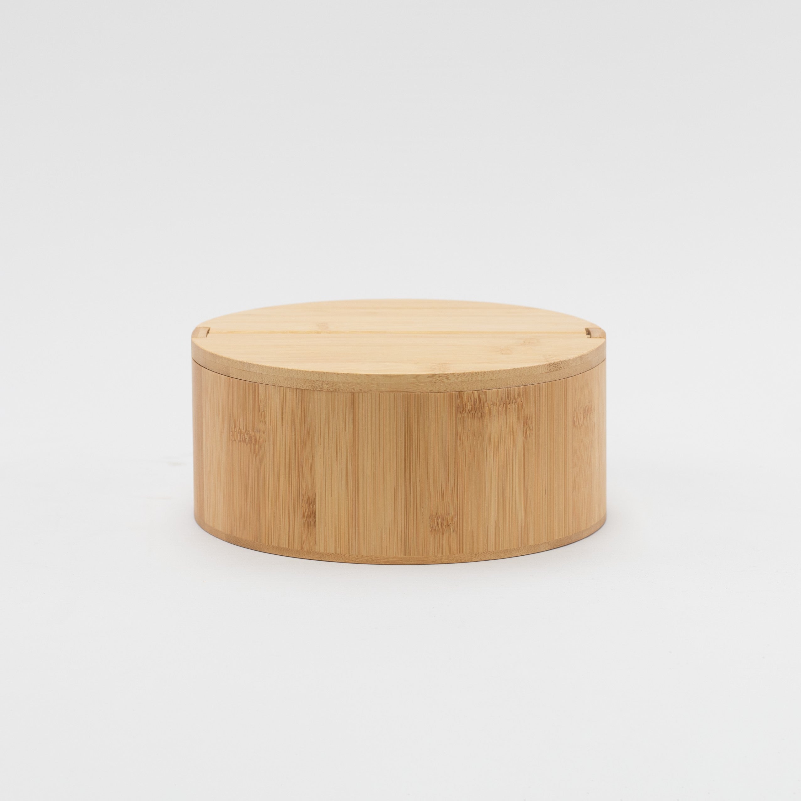 Large Bamboo Round Storage Container - Little Crafts London