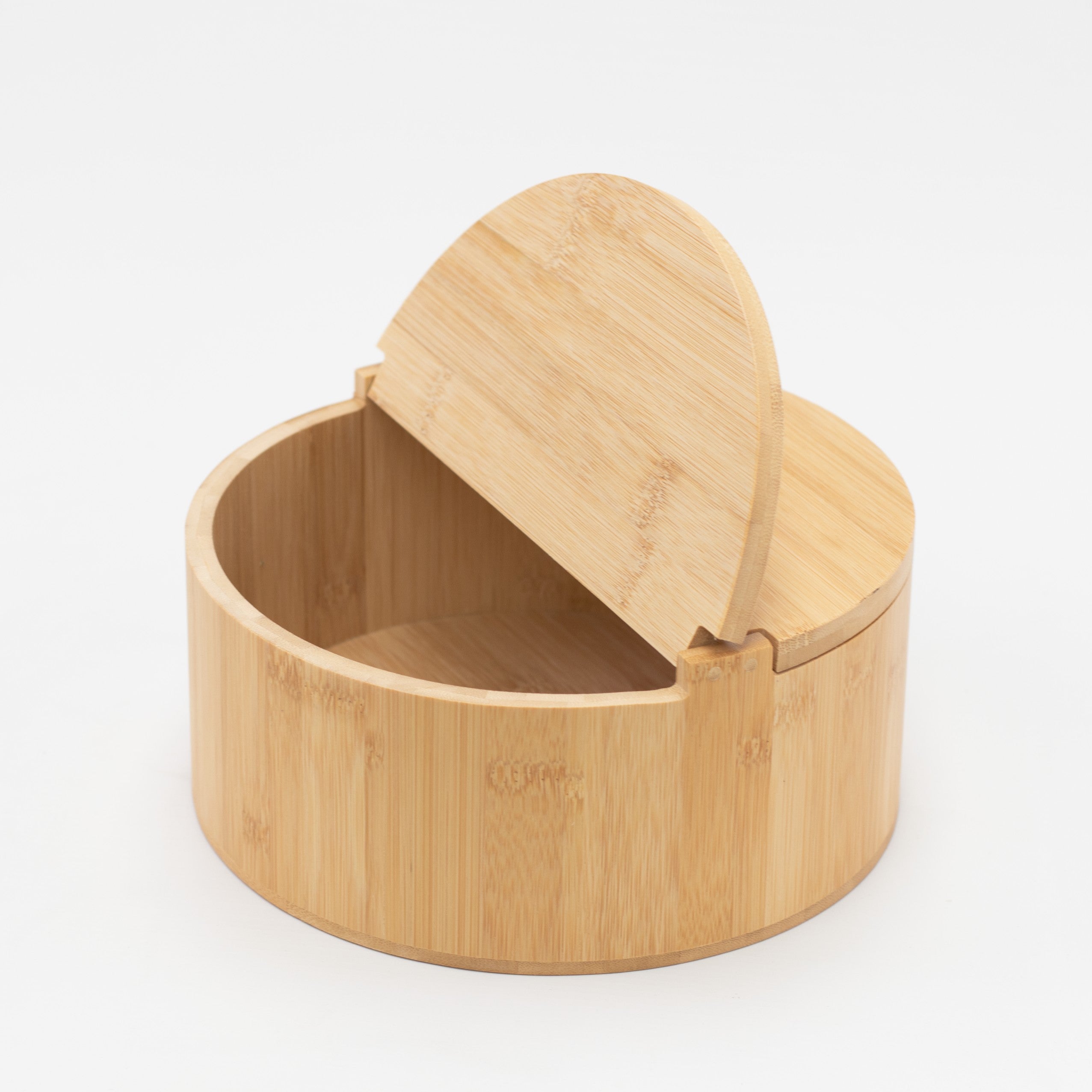 Large Bamboo Round Storage Container - Little Crafts London