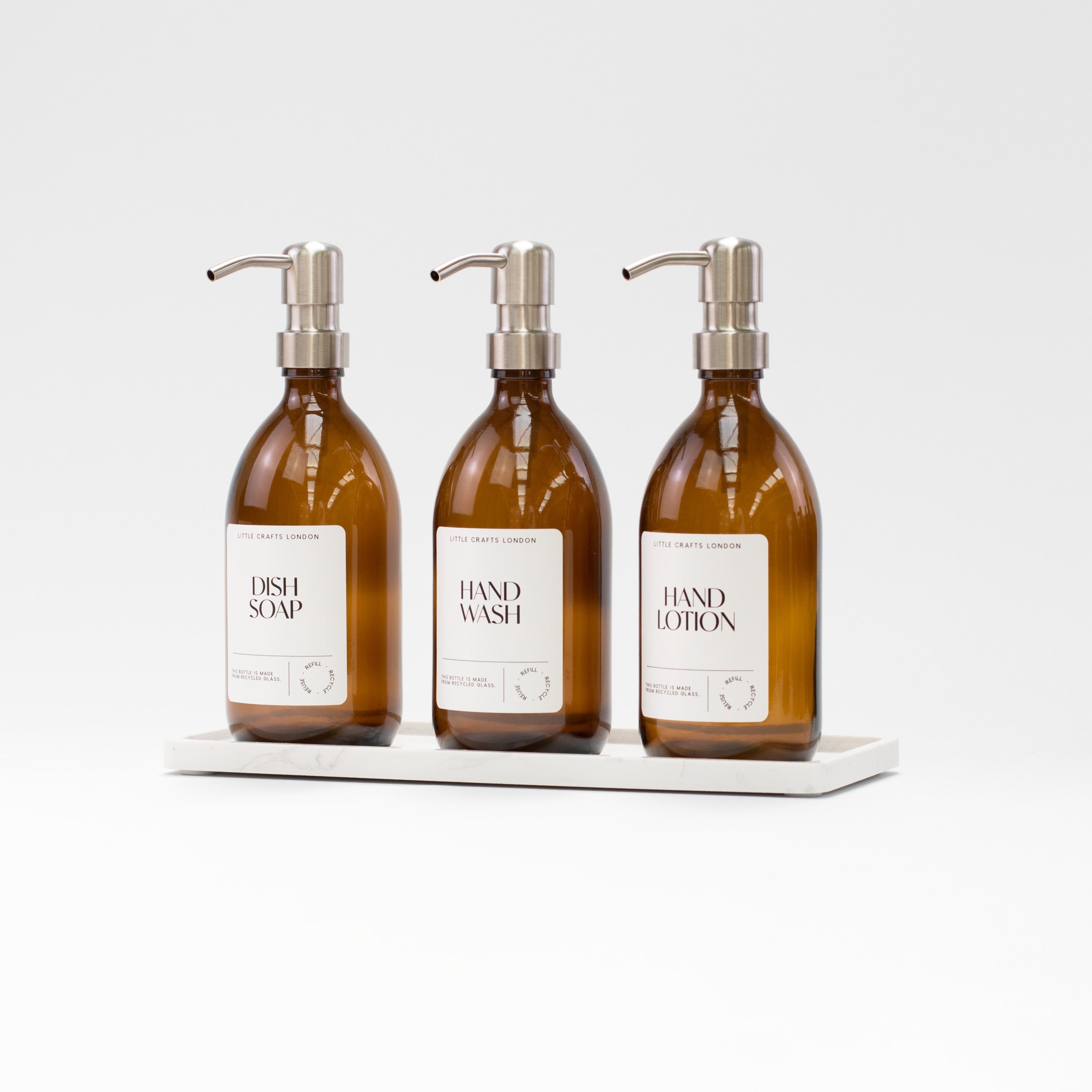 White Marble Rectangle Tray - Little Crafts London