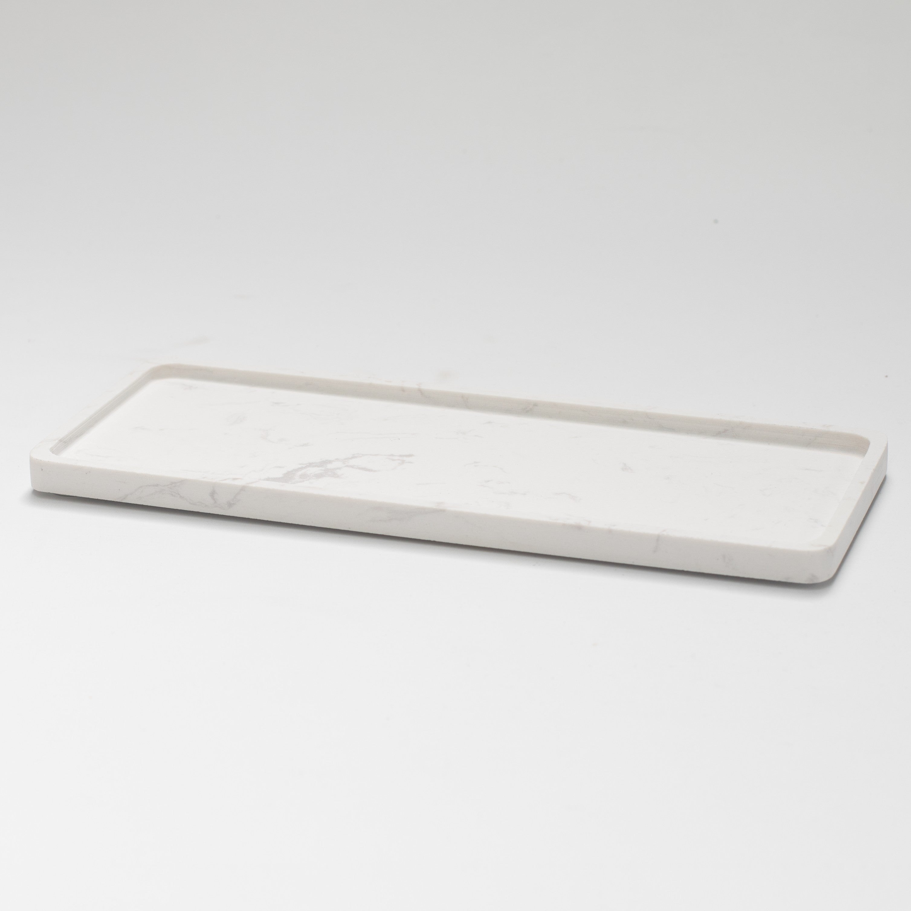 White Marble Rectangle Tray - Little Crafts London