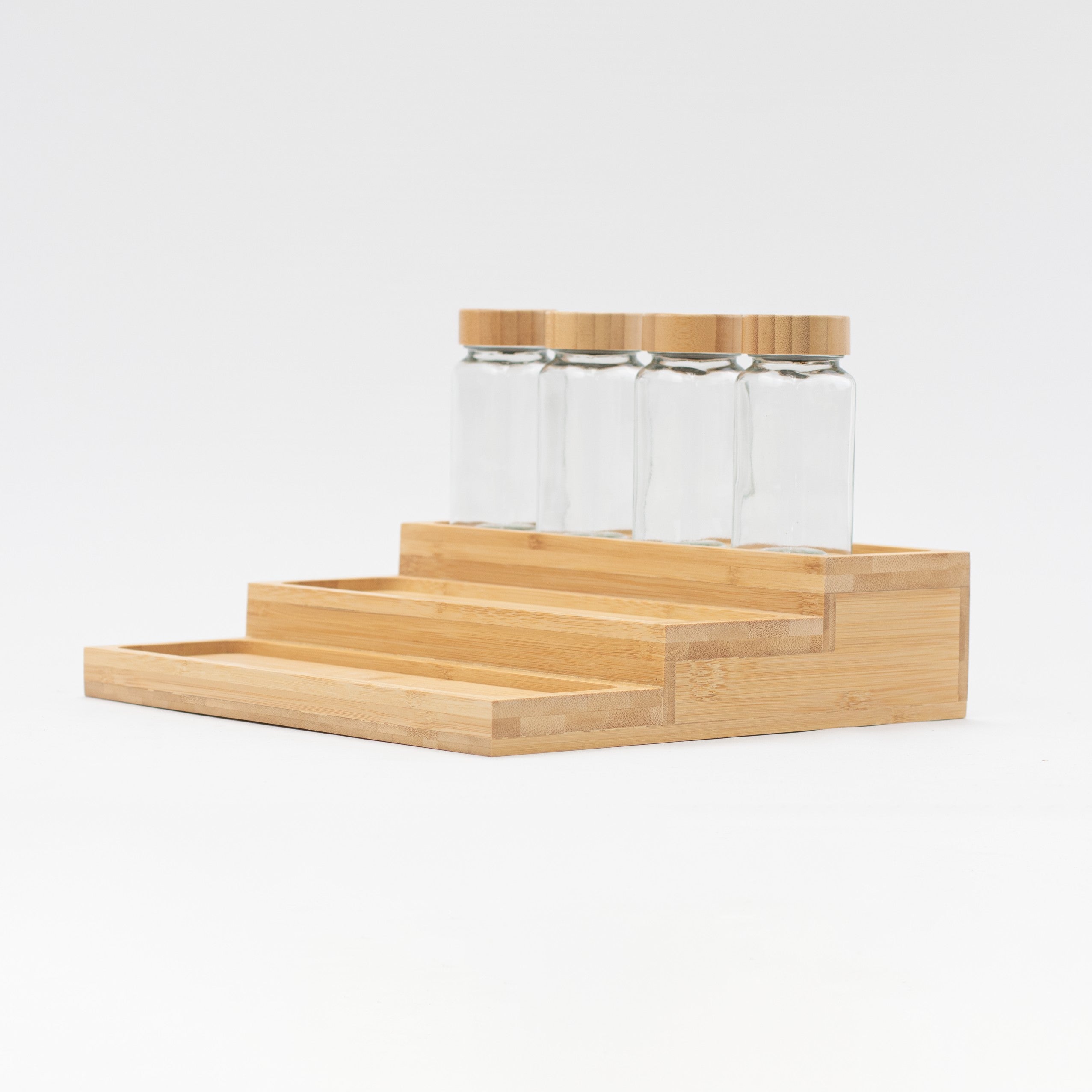 Imperfect Bamboo Spice Rack Holder - Little Crafts London
