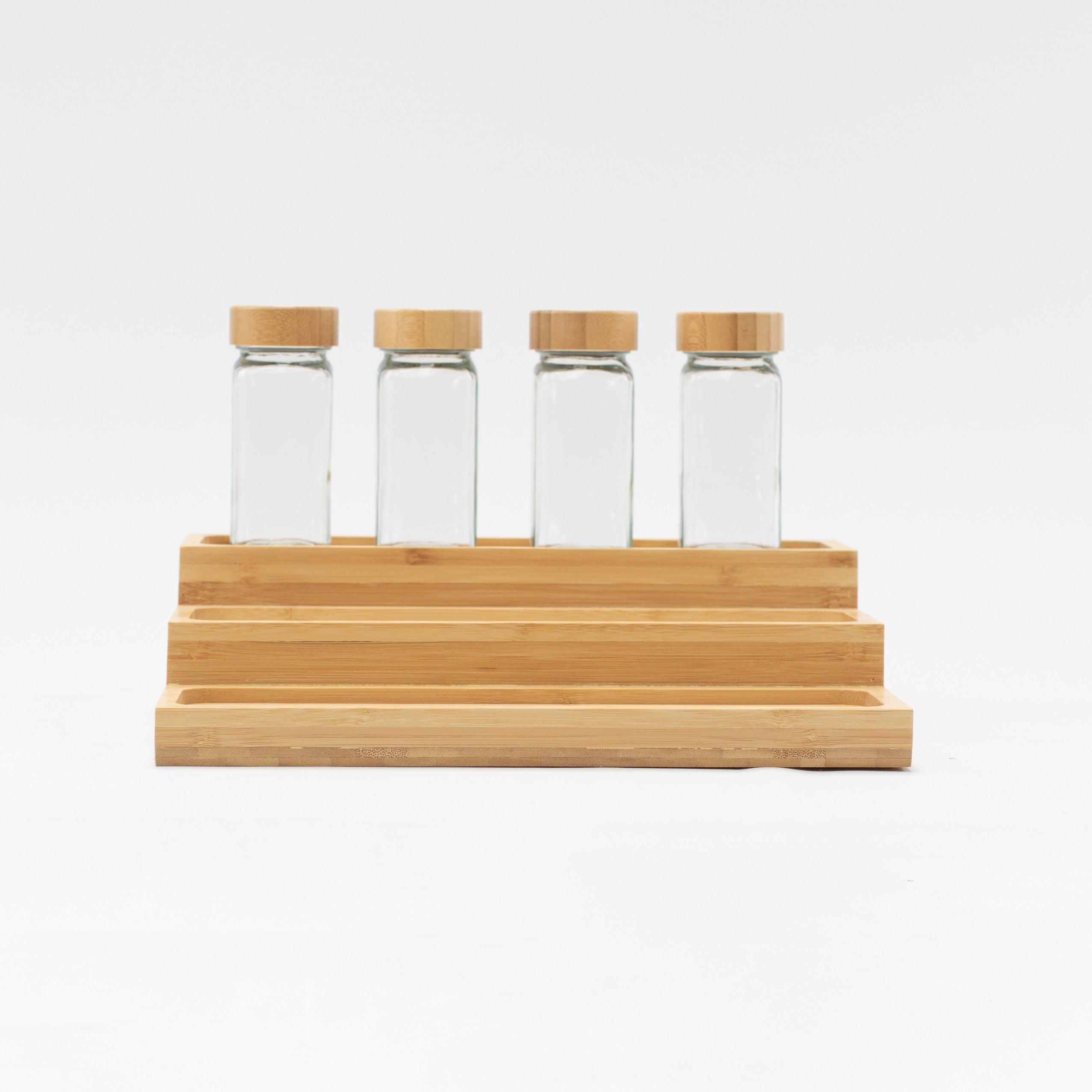 Imperfect Bamboo Spice Rack Holder - Little Crafts London