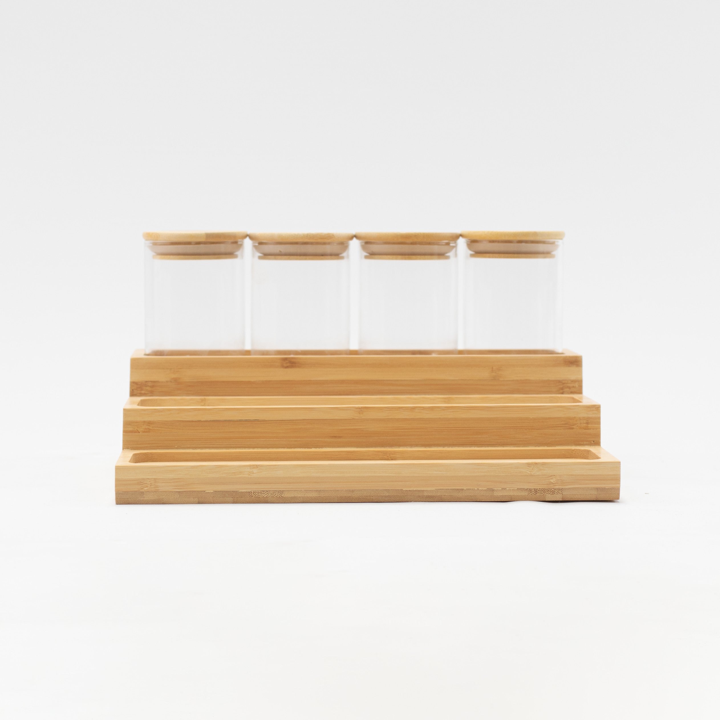 Imperfect Bamboo Spice Rack Holder - Little Crafts London