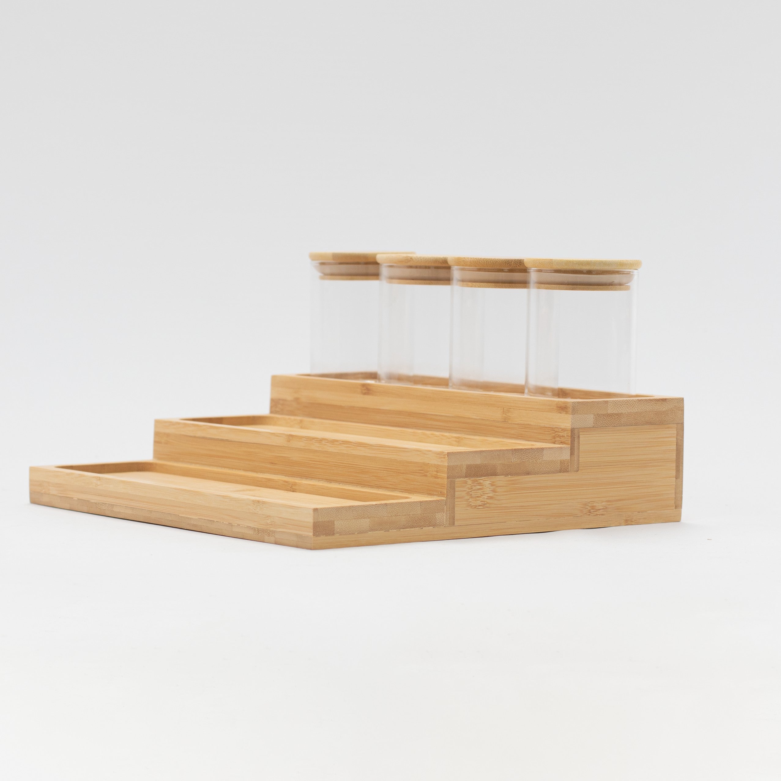 Imperfect Bamboo Spice Rack Holder - Little Crafts London