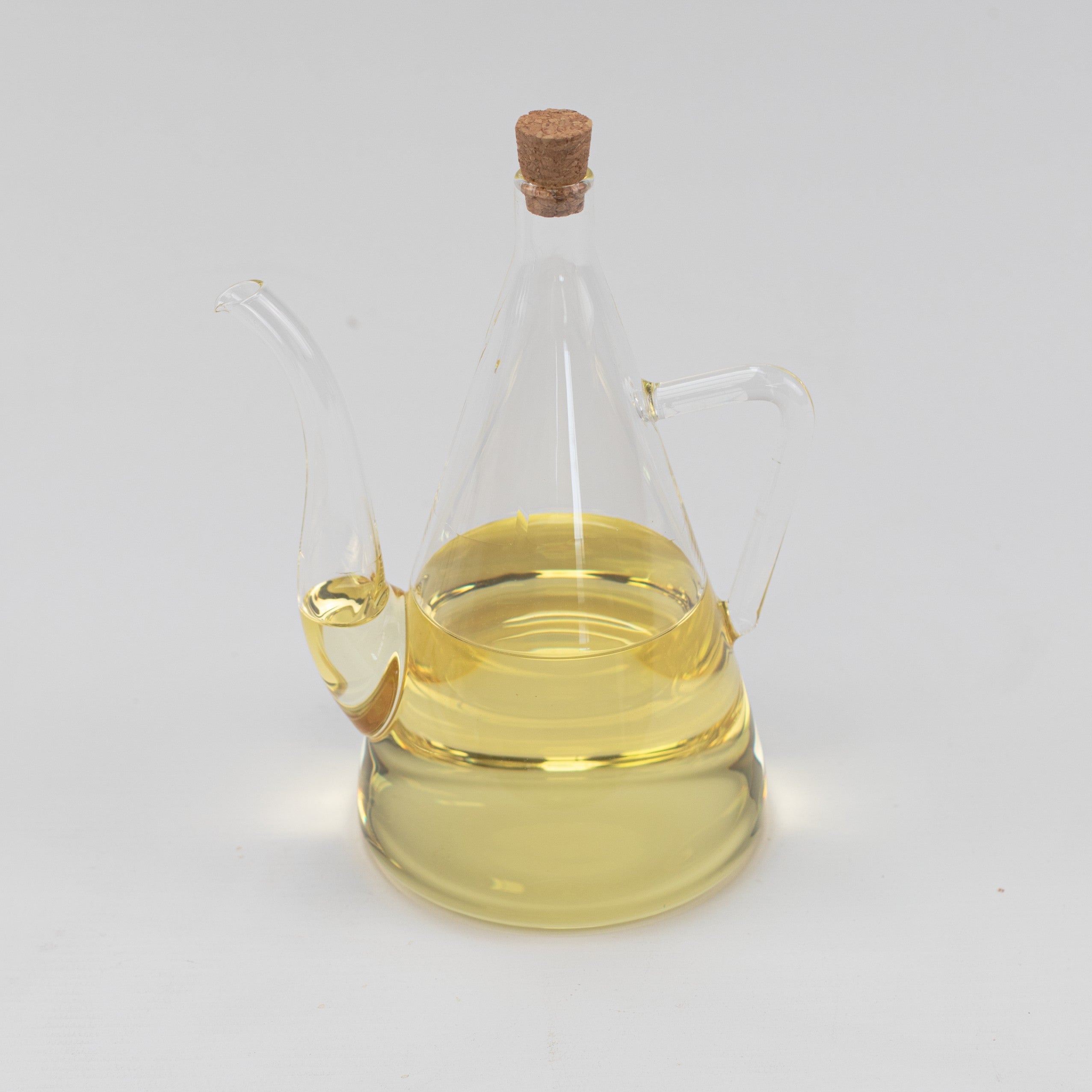 Clear Glass Oil Pourer with Handle 600ml - Little Crafts London