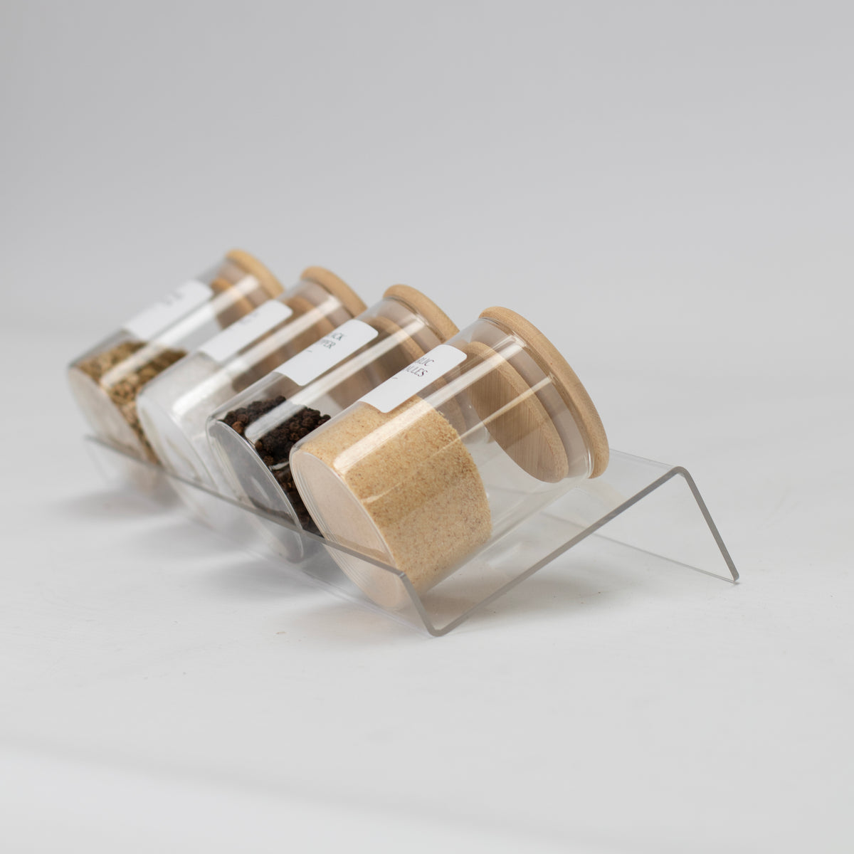 Clear Plastic Spice Drawer Organiser