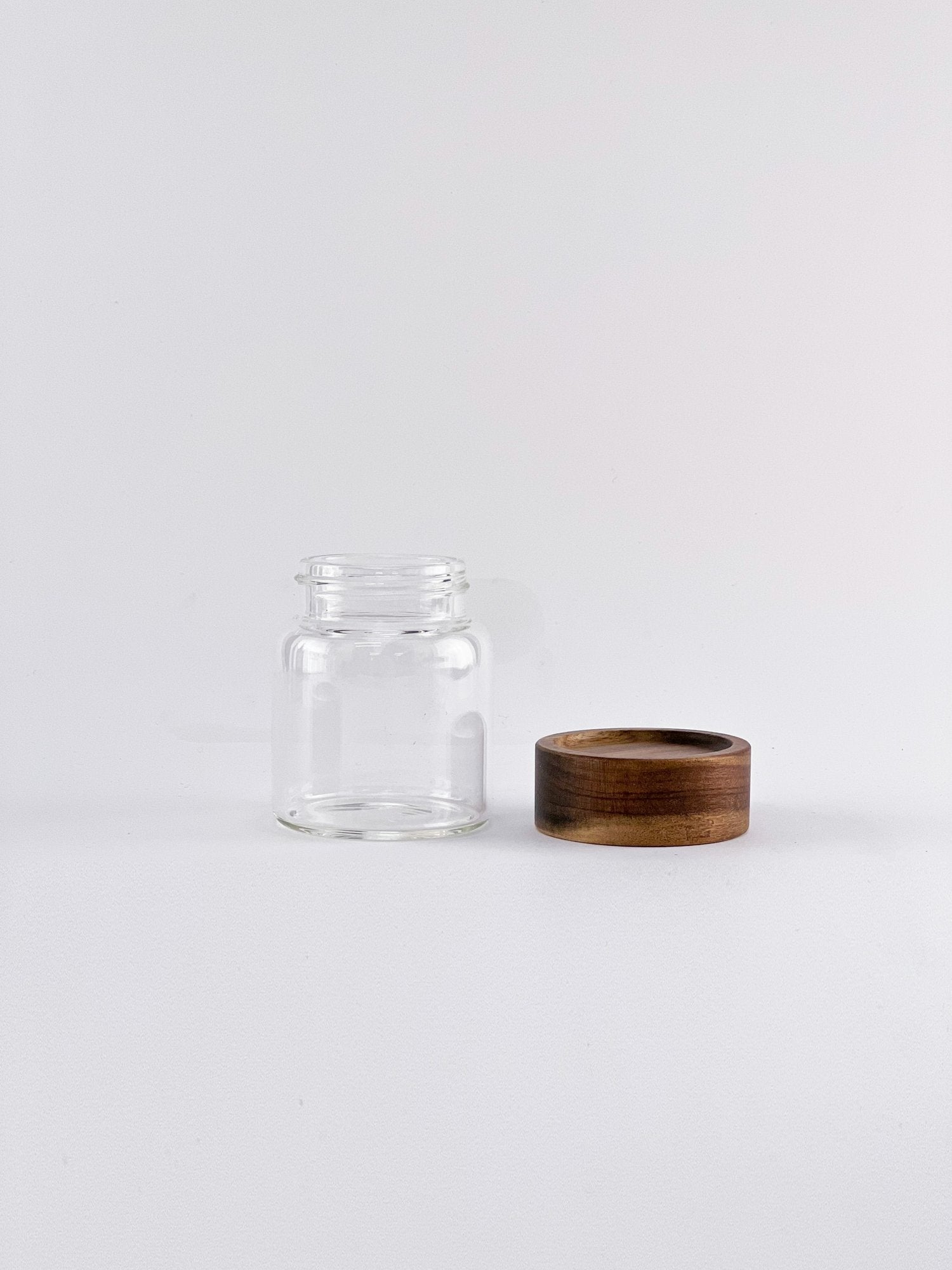 Acacia Wood Spice Jar 180 ML - Little Crafts London