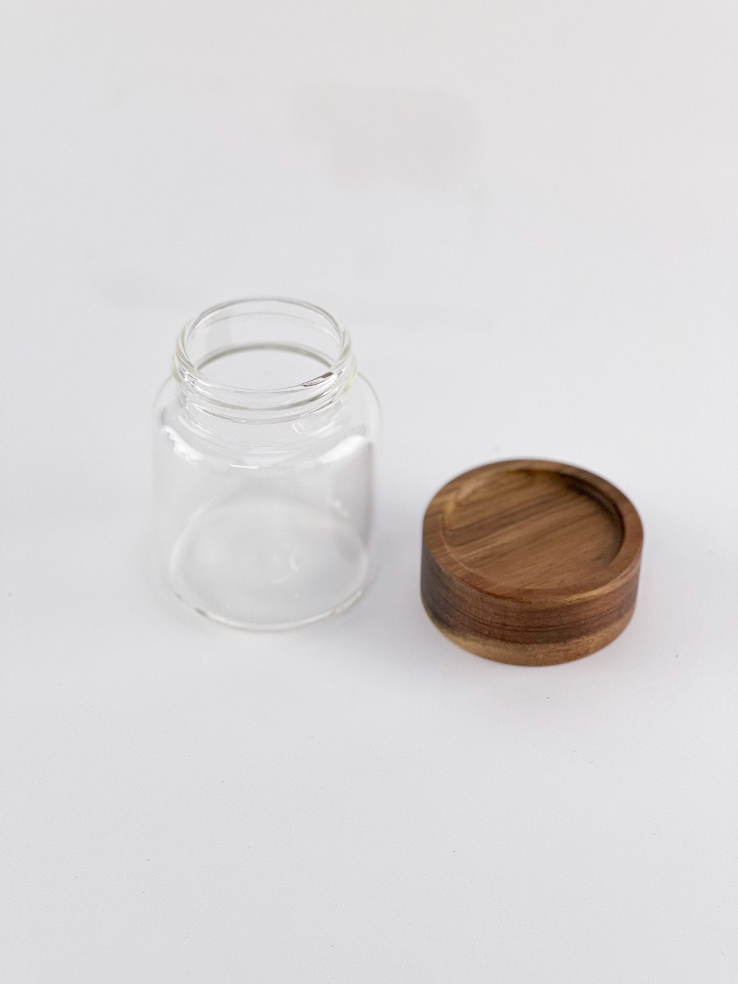 Acacia Wood Spice Jar 180 ML - Little Crafts London