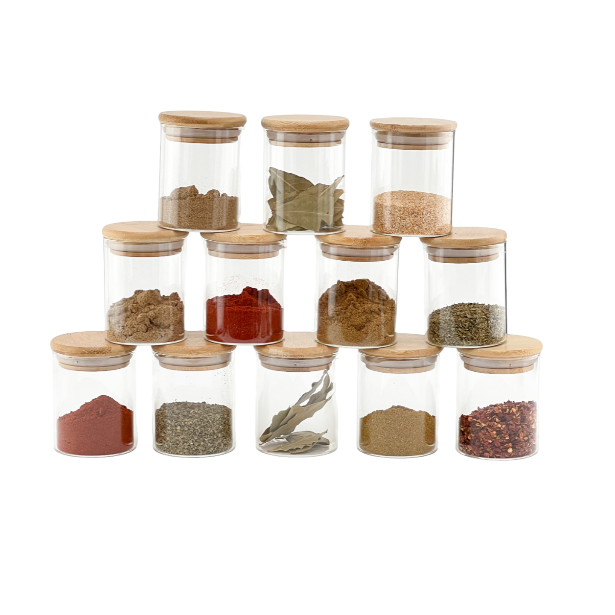 Spice Jar with Bamboo Lid 200ml Small - Little Crafts London