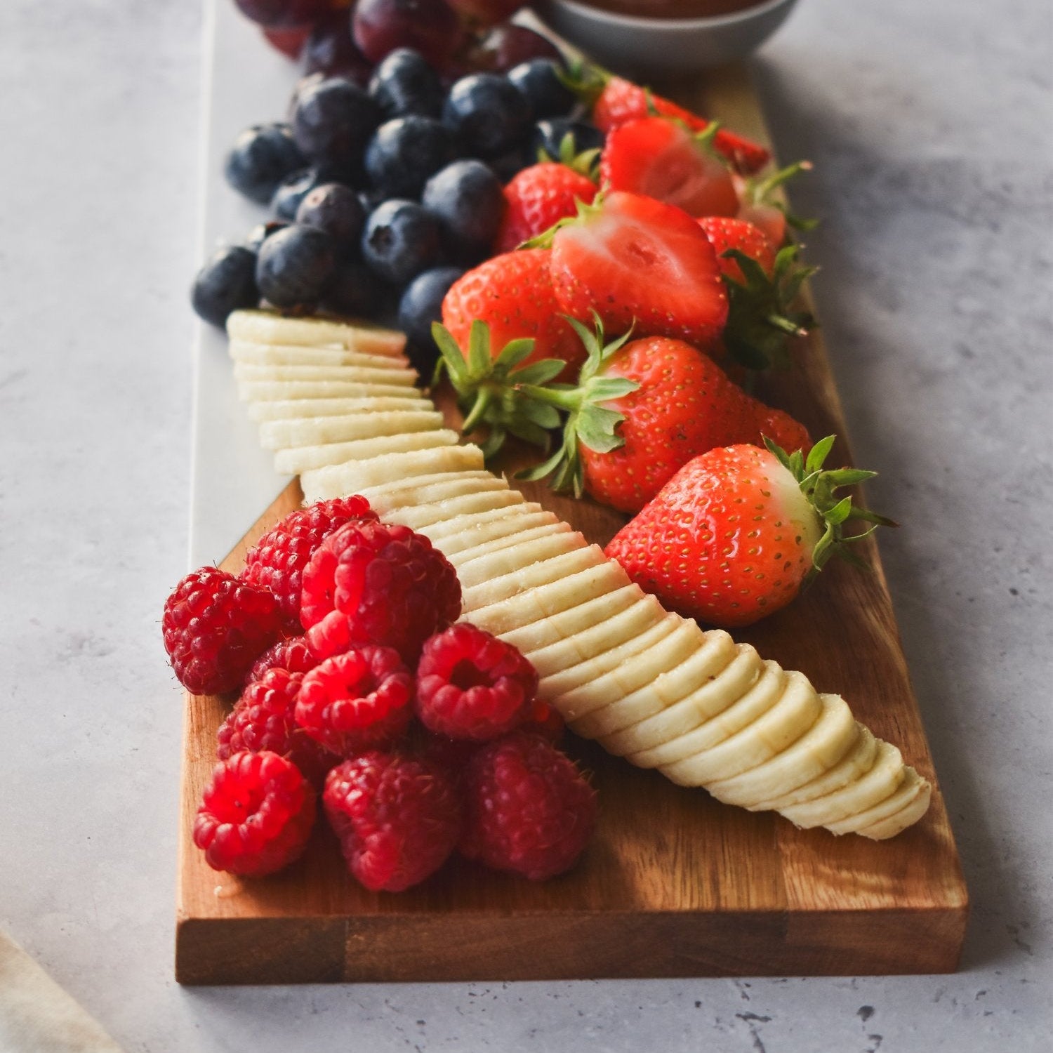 Acacia / Marble Rectangle Tray - Little Crafts London