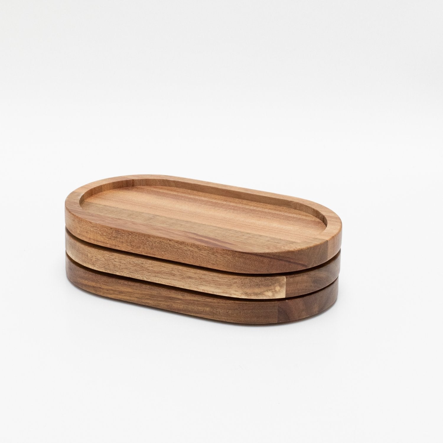 Acacia Wood Oval Tray - Little Crafts London