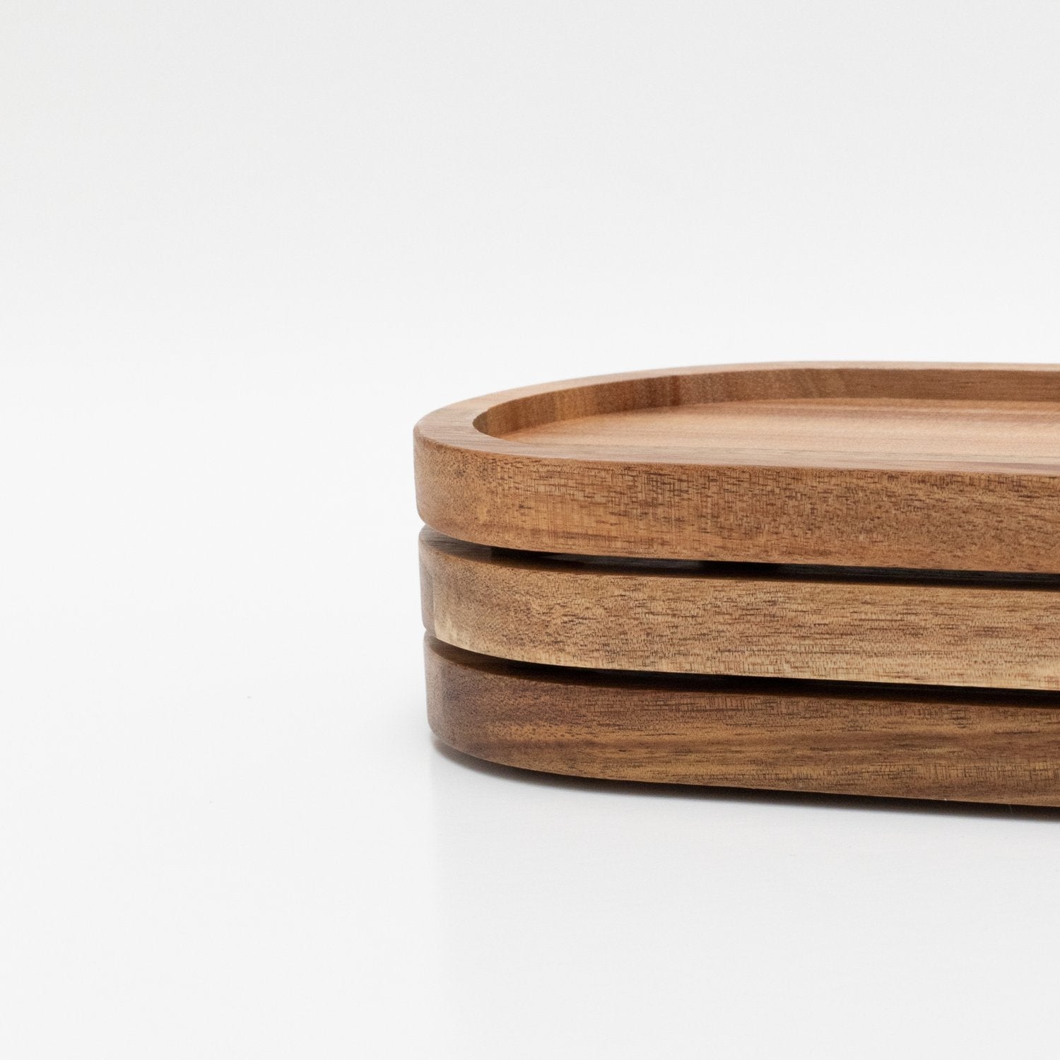 Acacia Wood Oval Tray - Little Crafts London