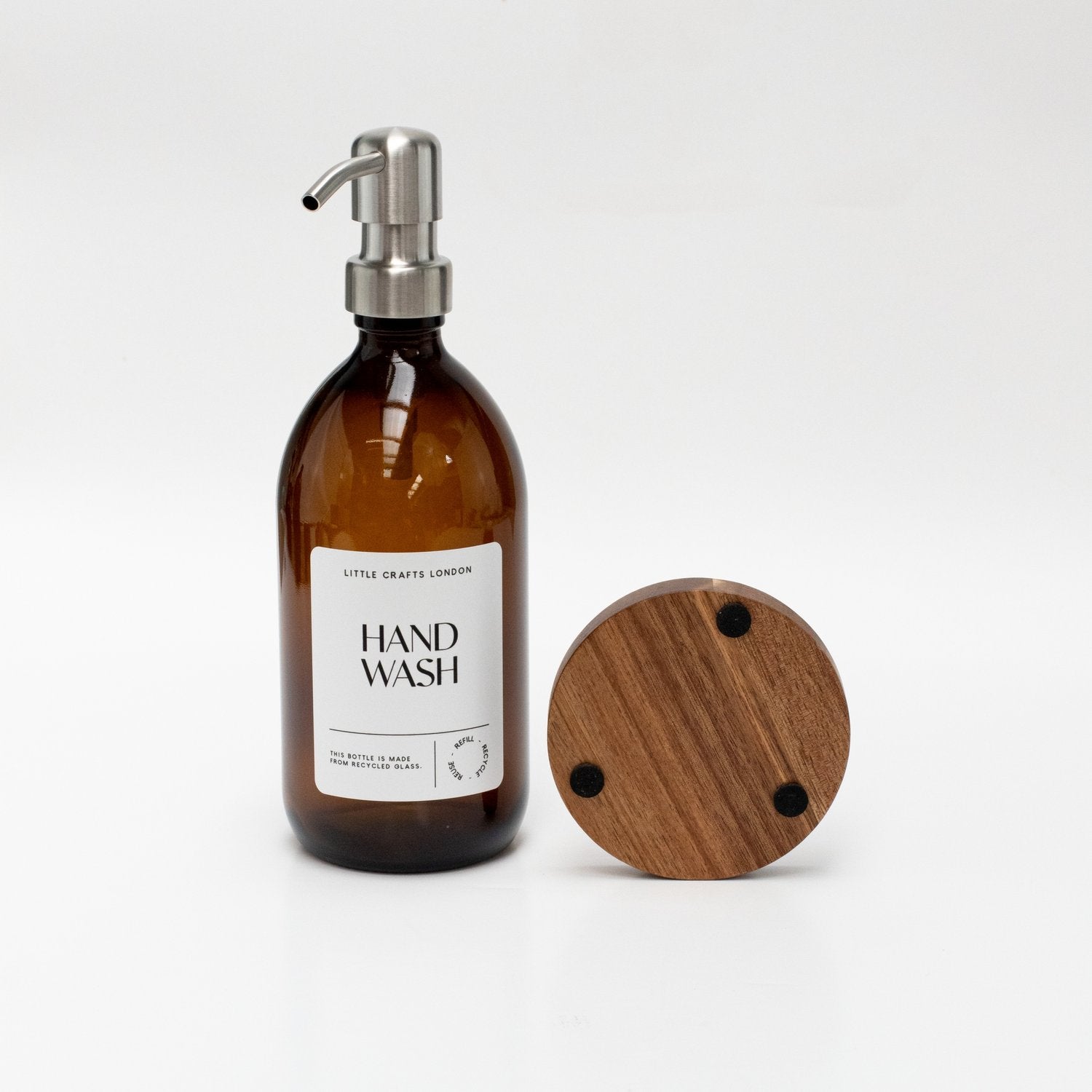 Acacia Wood Single Bottle Holder - Little Crafts London