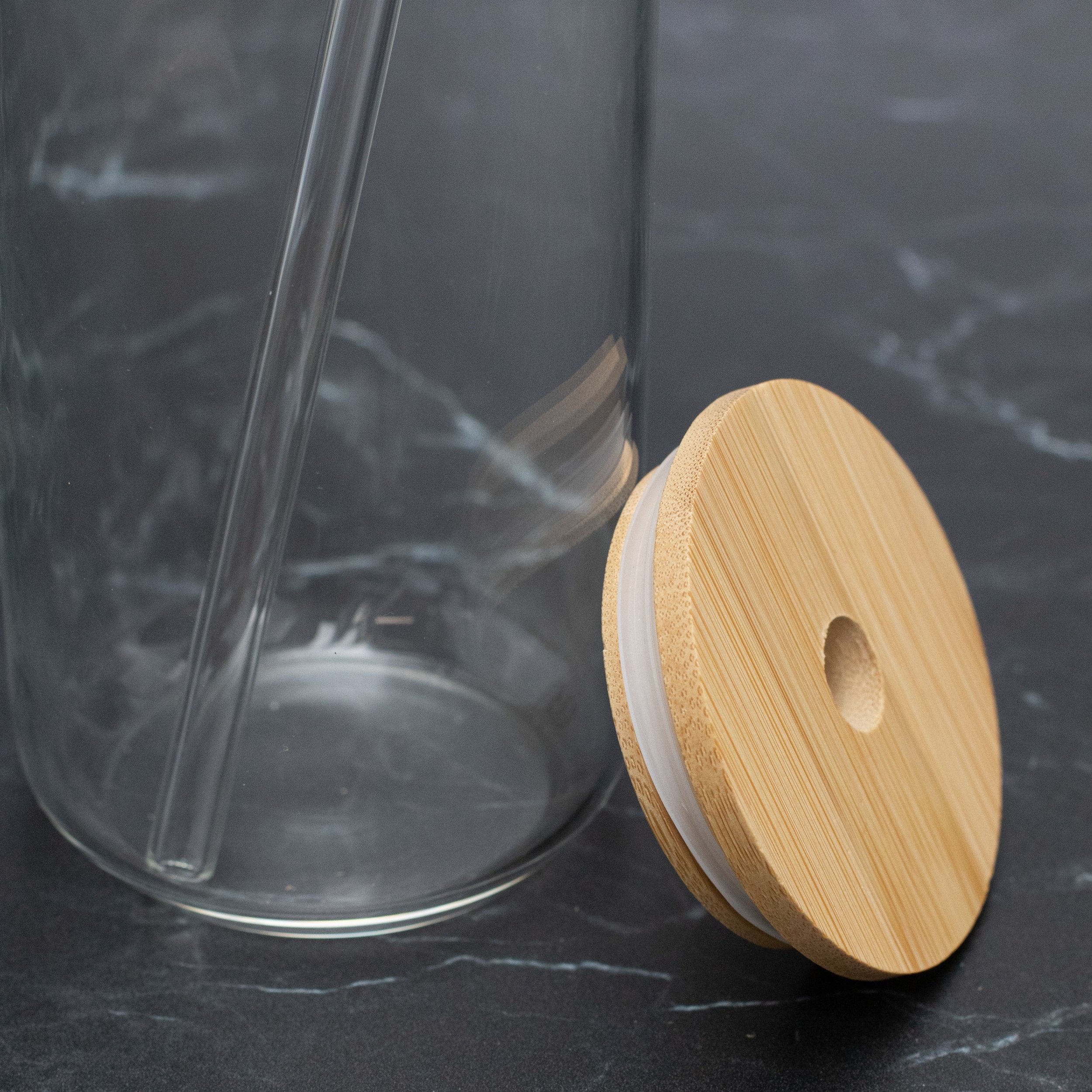 Bamboo Glass Drinking Cup 480 ML - Little Crafts London