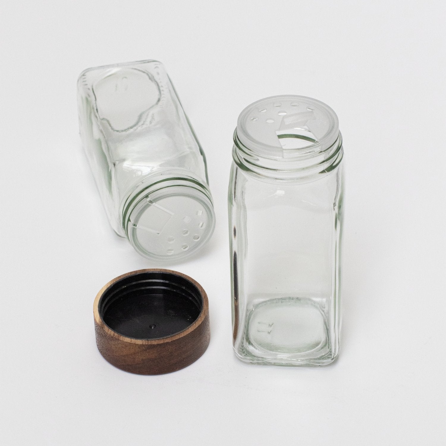 Set of 12 120ML Spice Jar with Acacia Lid - Little Crafts London