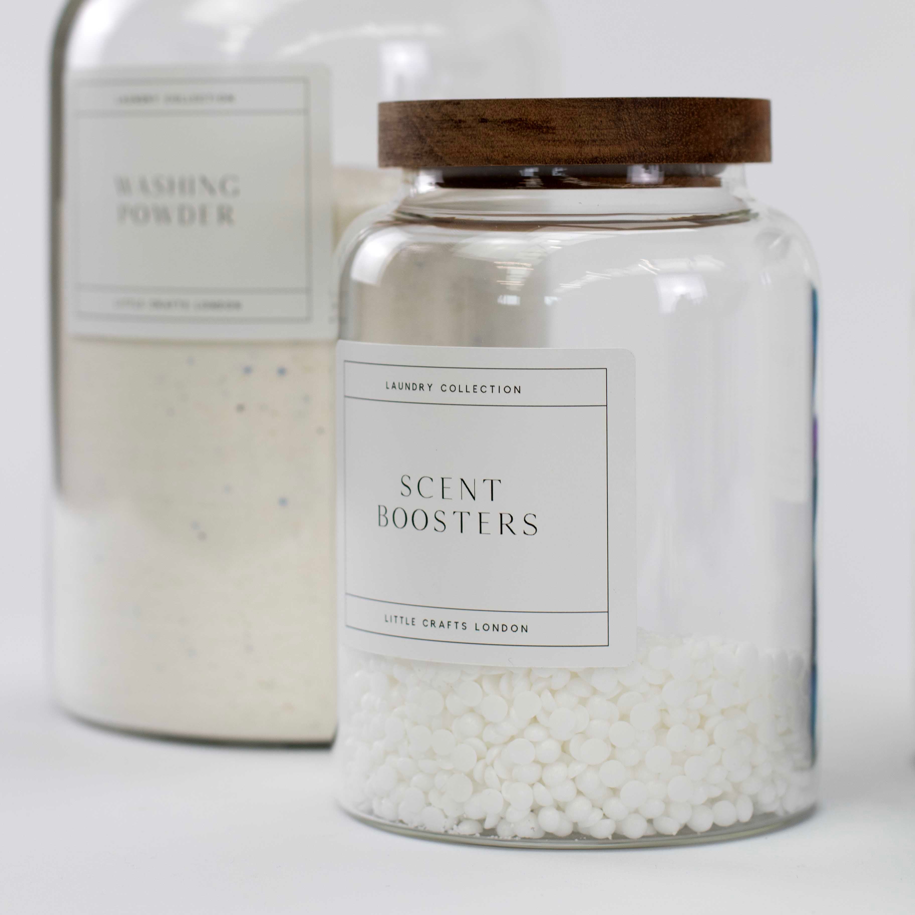 Set of 3 Acacia Large Laundry Jars - Little Crafts London