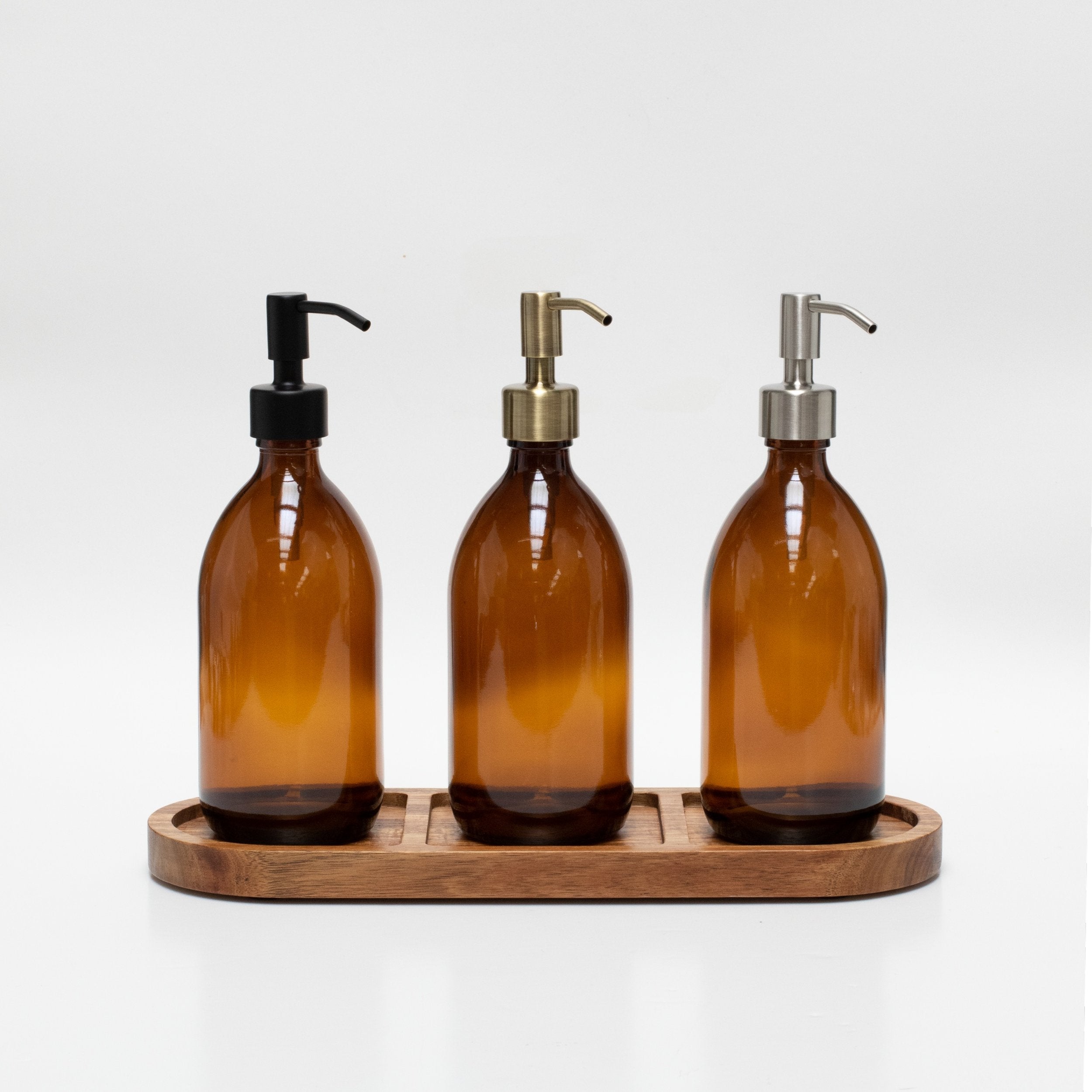 Three Section Acacia Rectangle Tray - Little Crafts London