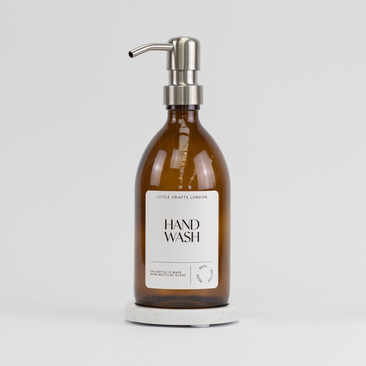 White Marble Single Bottle Holder - Little Crafts London