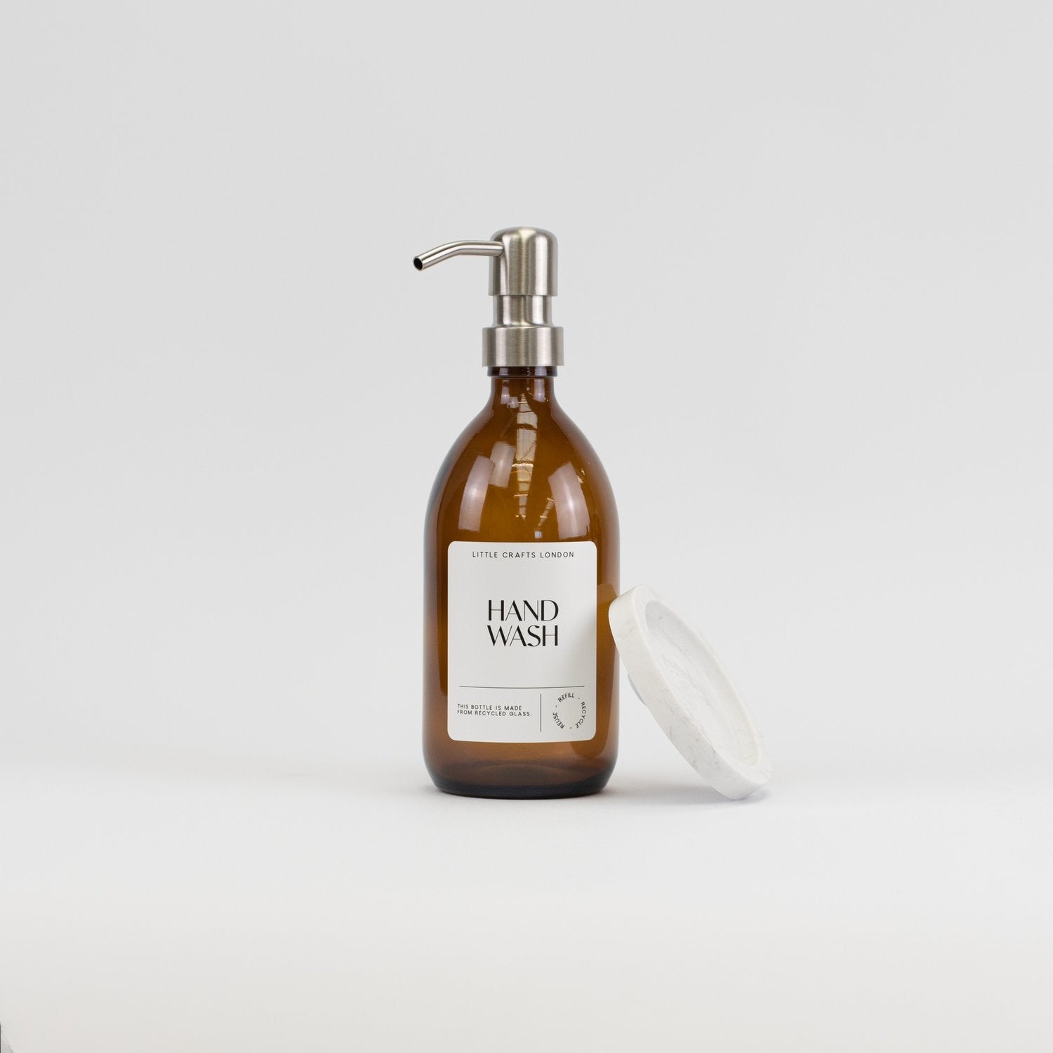 White Marble Single Bottle Holder - Little Crafts London