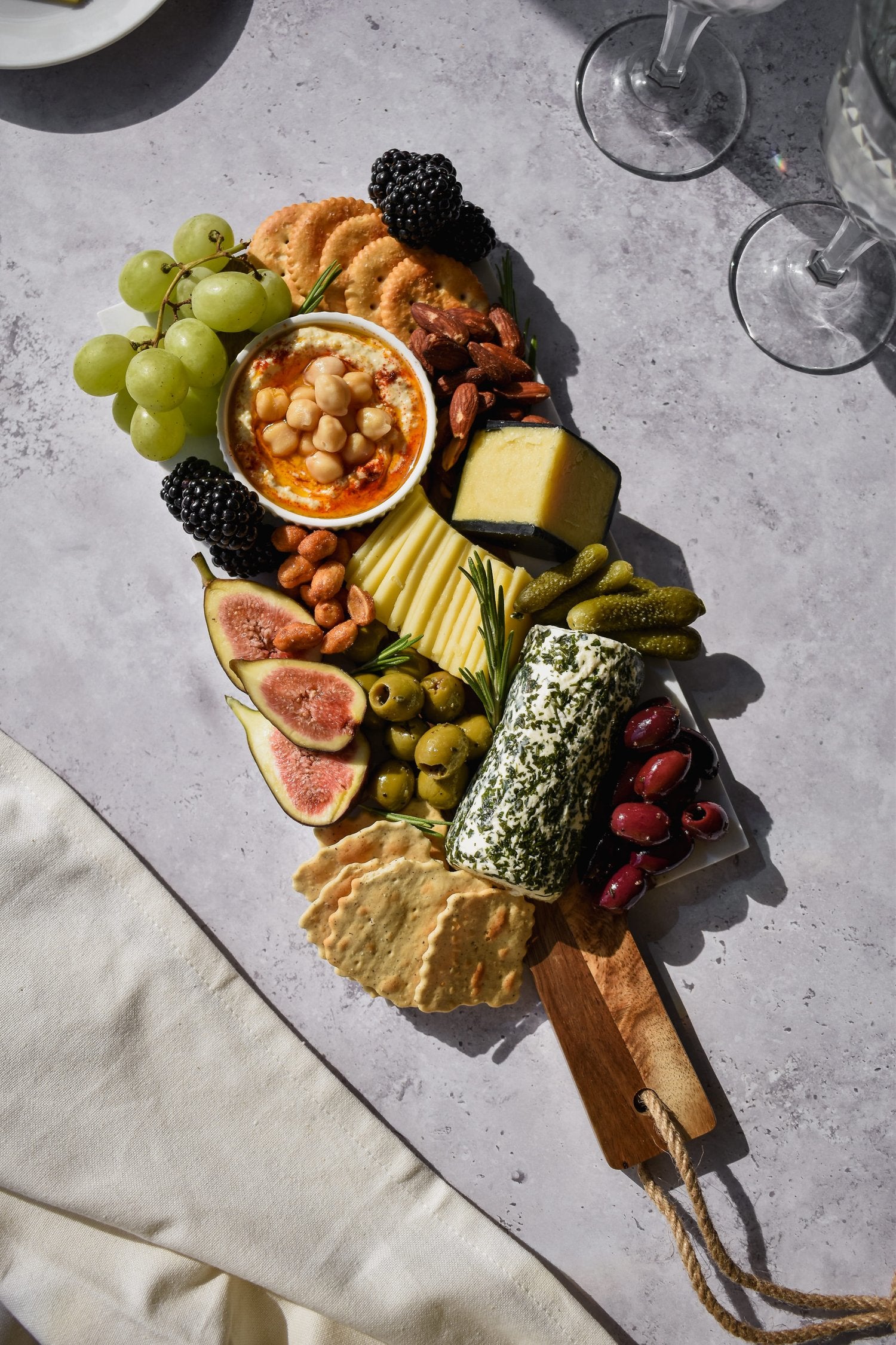 Small & Large Acacia / Marble Wood Chopping Boards - Little Crafts London