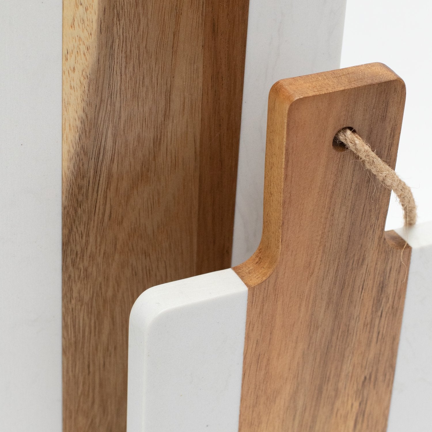 Small & Large Acacia / Marble Wood Chopping Boards - Little Crafts London