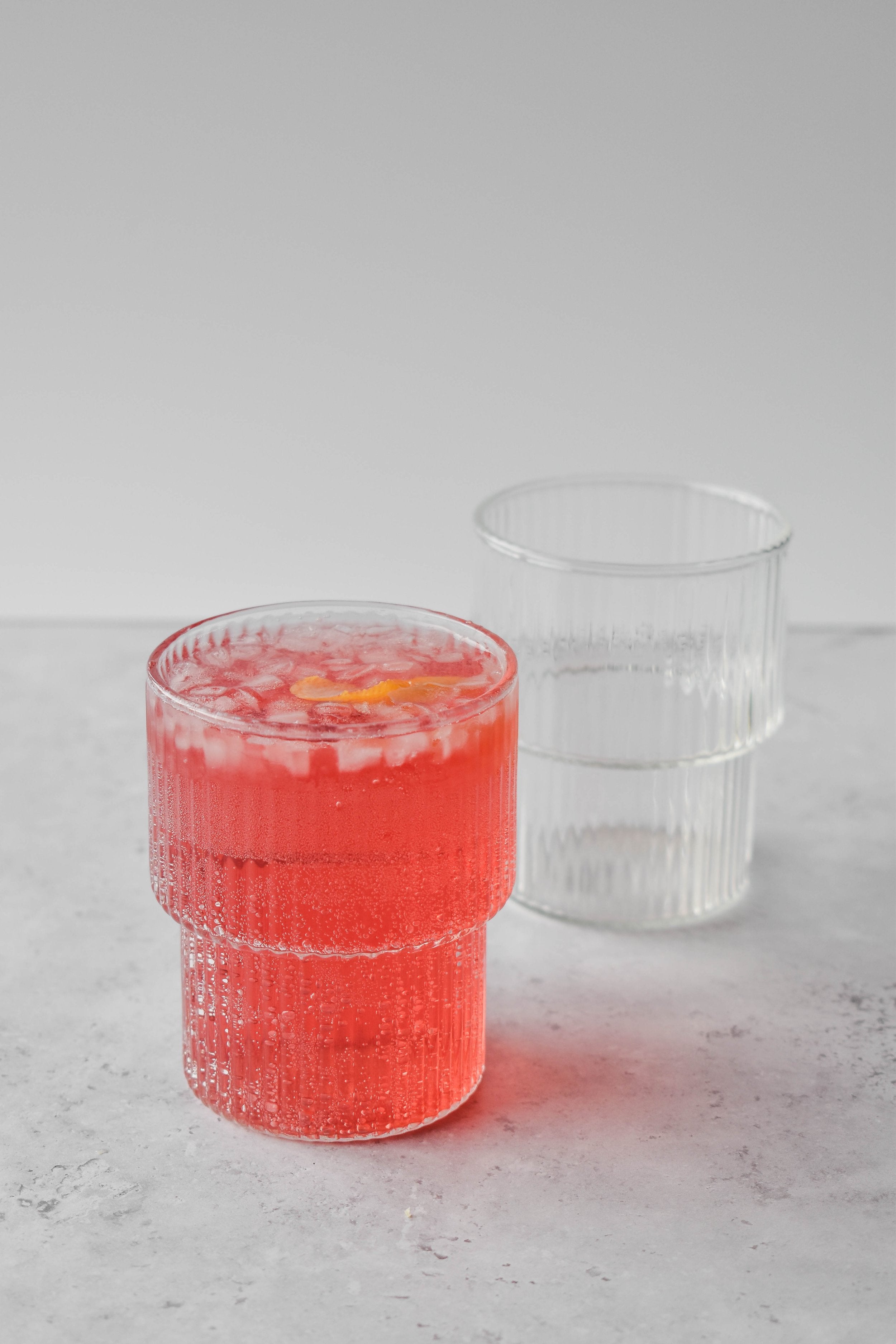 Tiered Ribbed Glass Cup (Choice of sizes) - Little Crafts London