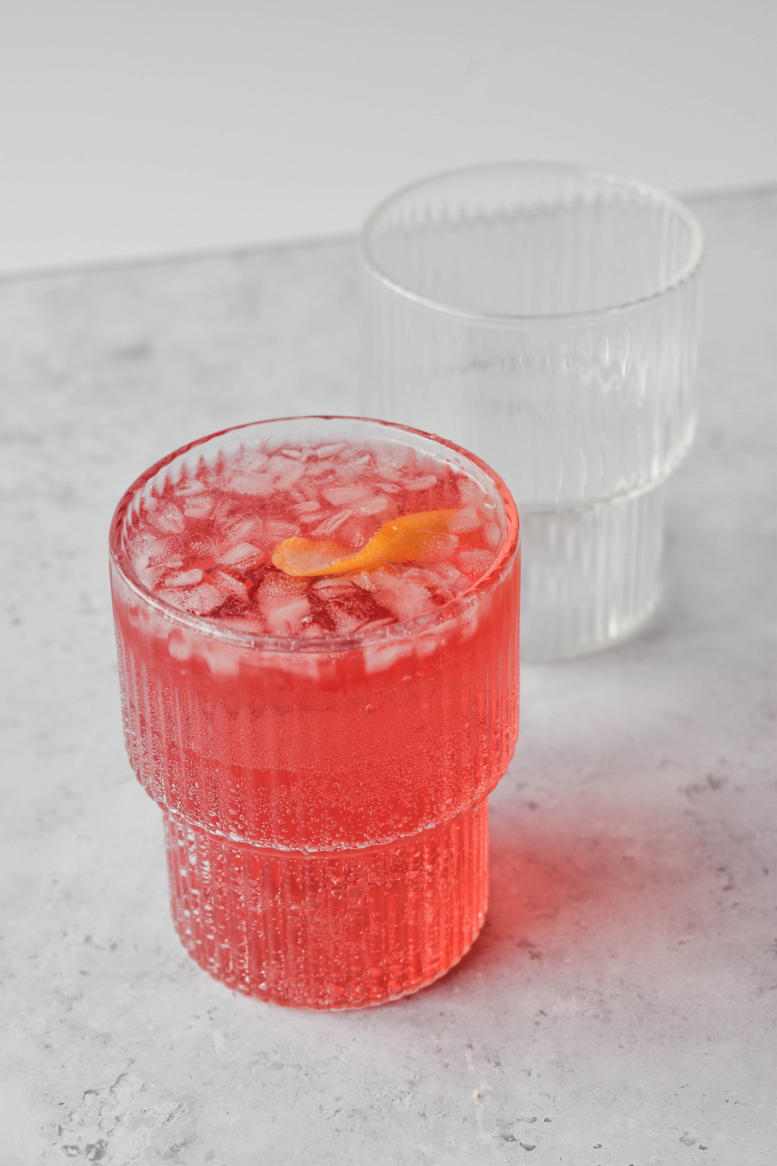Tiered Ribbed Glass Cup (Choice of sizes) - Little Crafts London