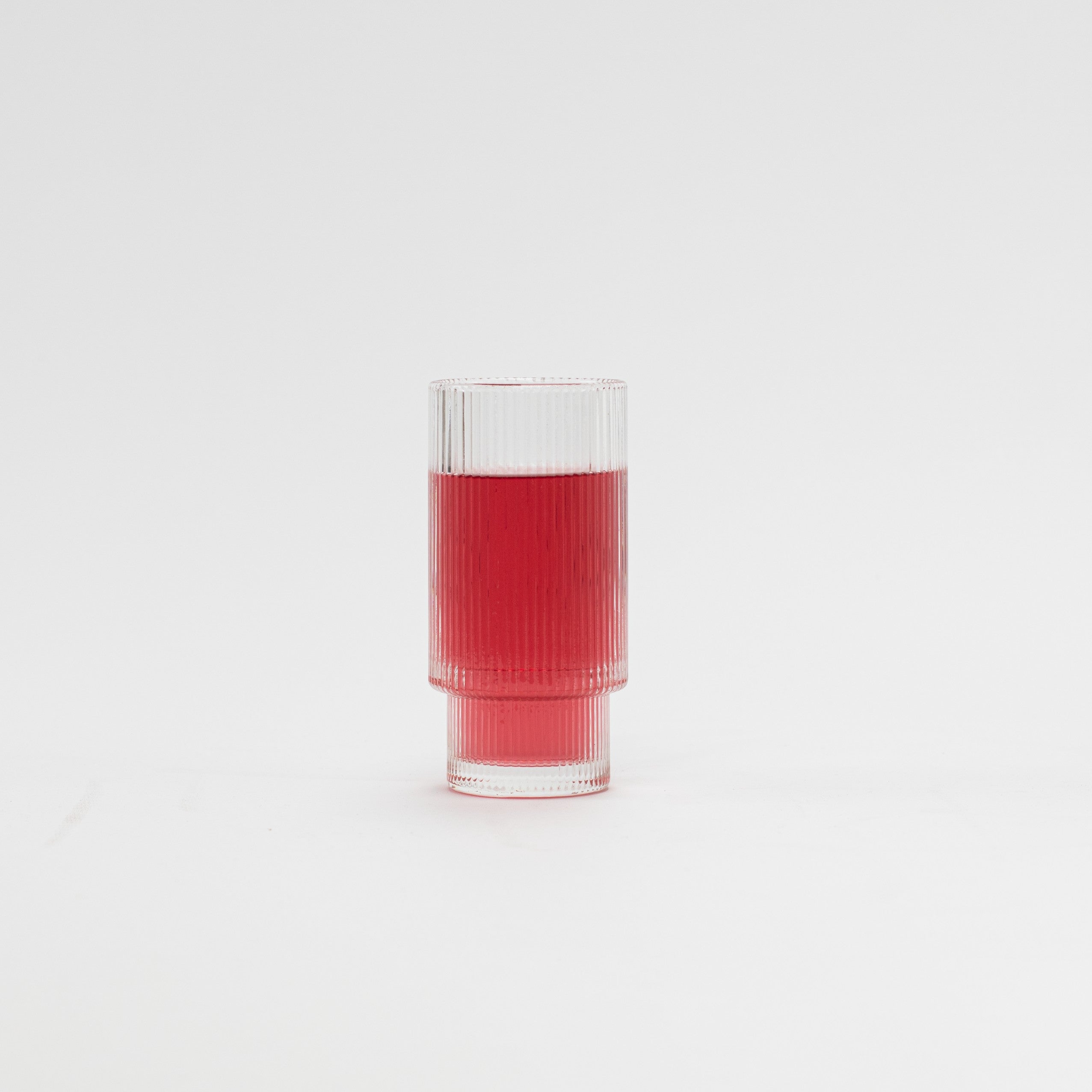 Tiered Ribbed Glass Cup (Choice of sizes) - Little Crafts London