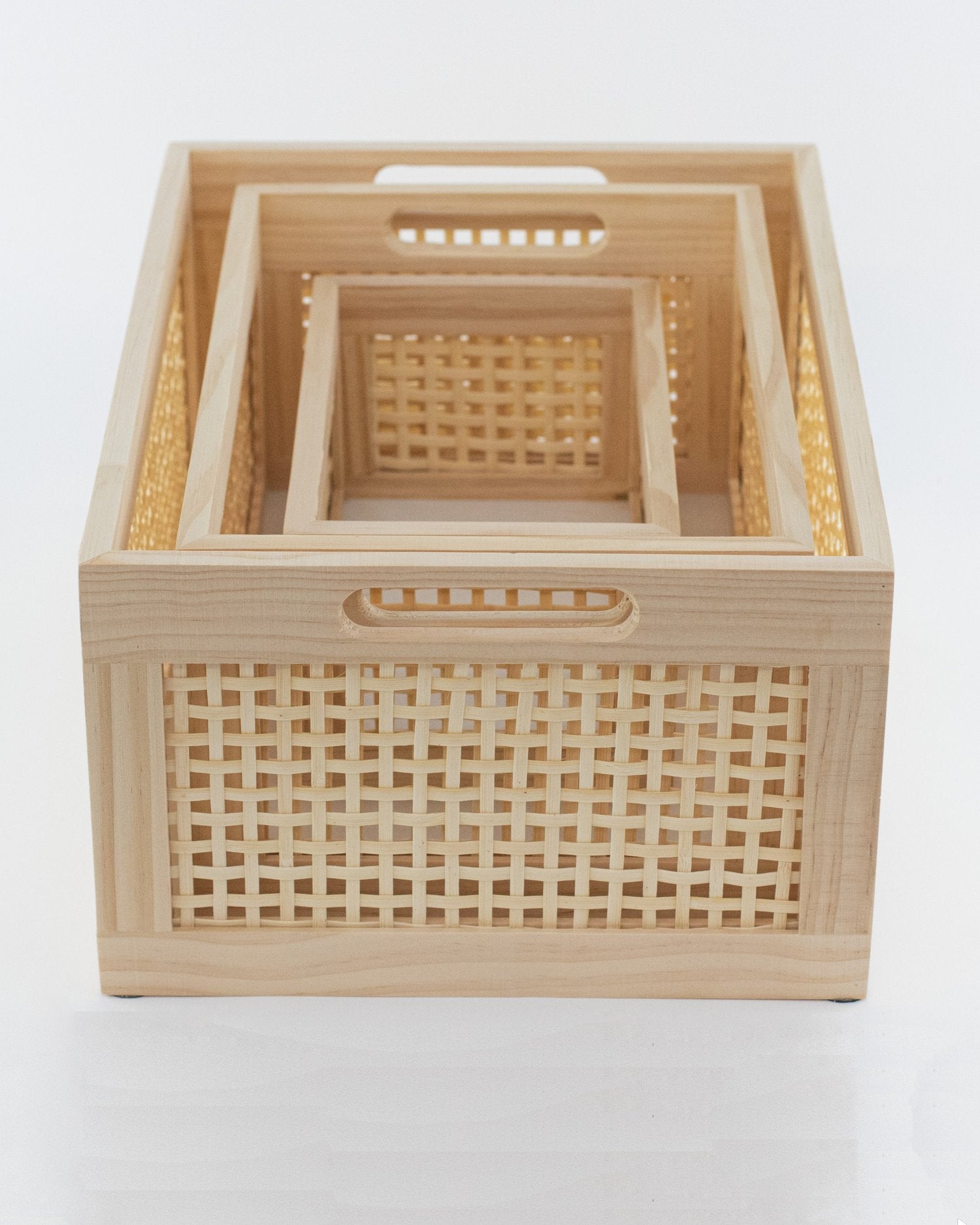 Light Bamboo Woven Basket