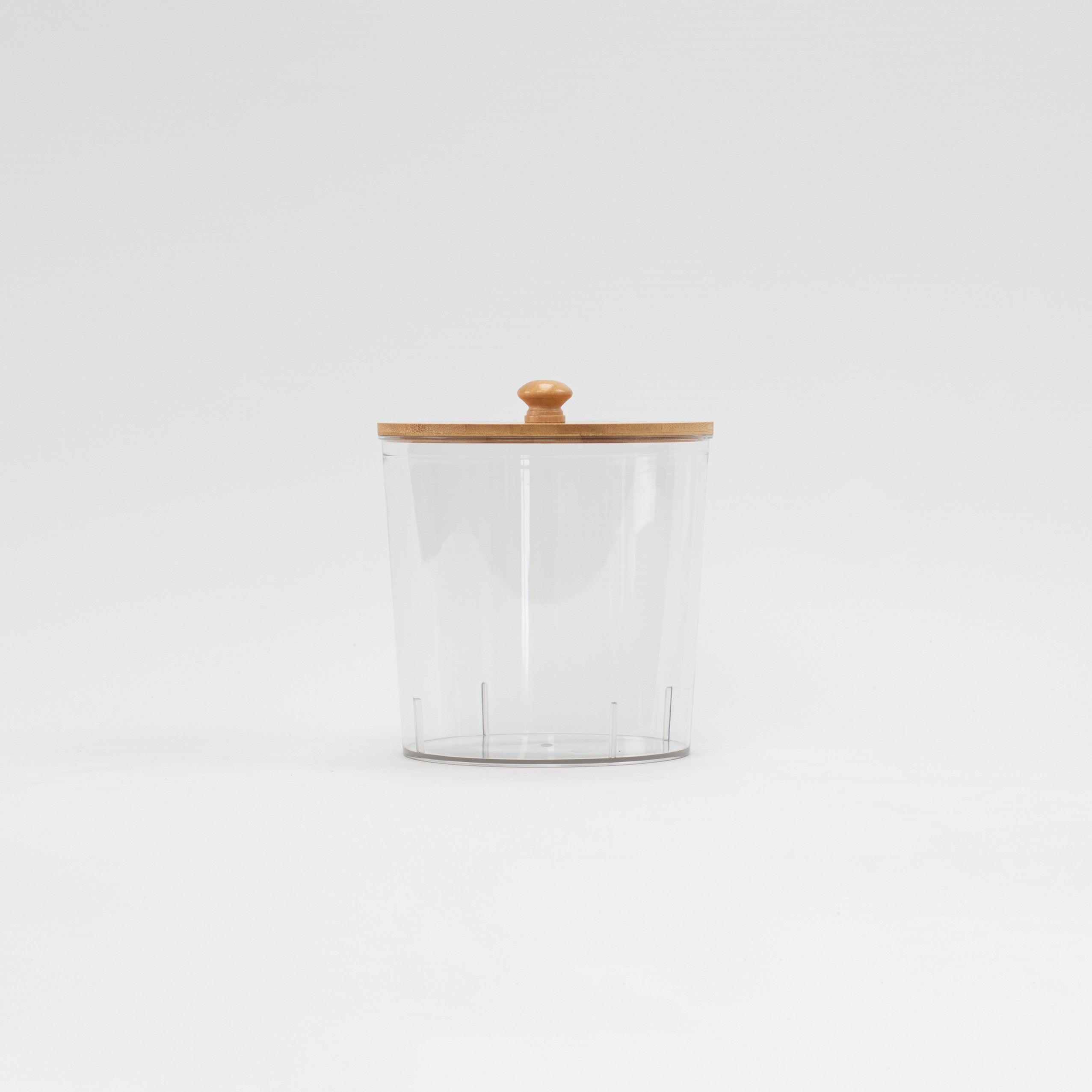 Set of 3 Plastic Laundry Set with Bamboo Lid
