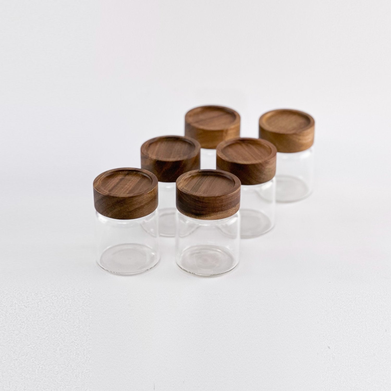 Acacia Wood Spice Jar 180 ML