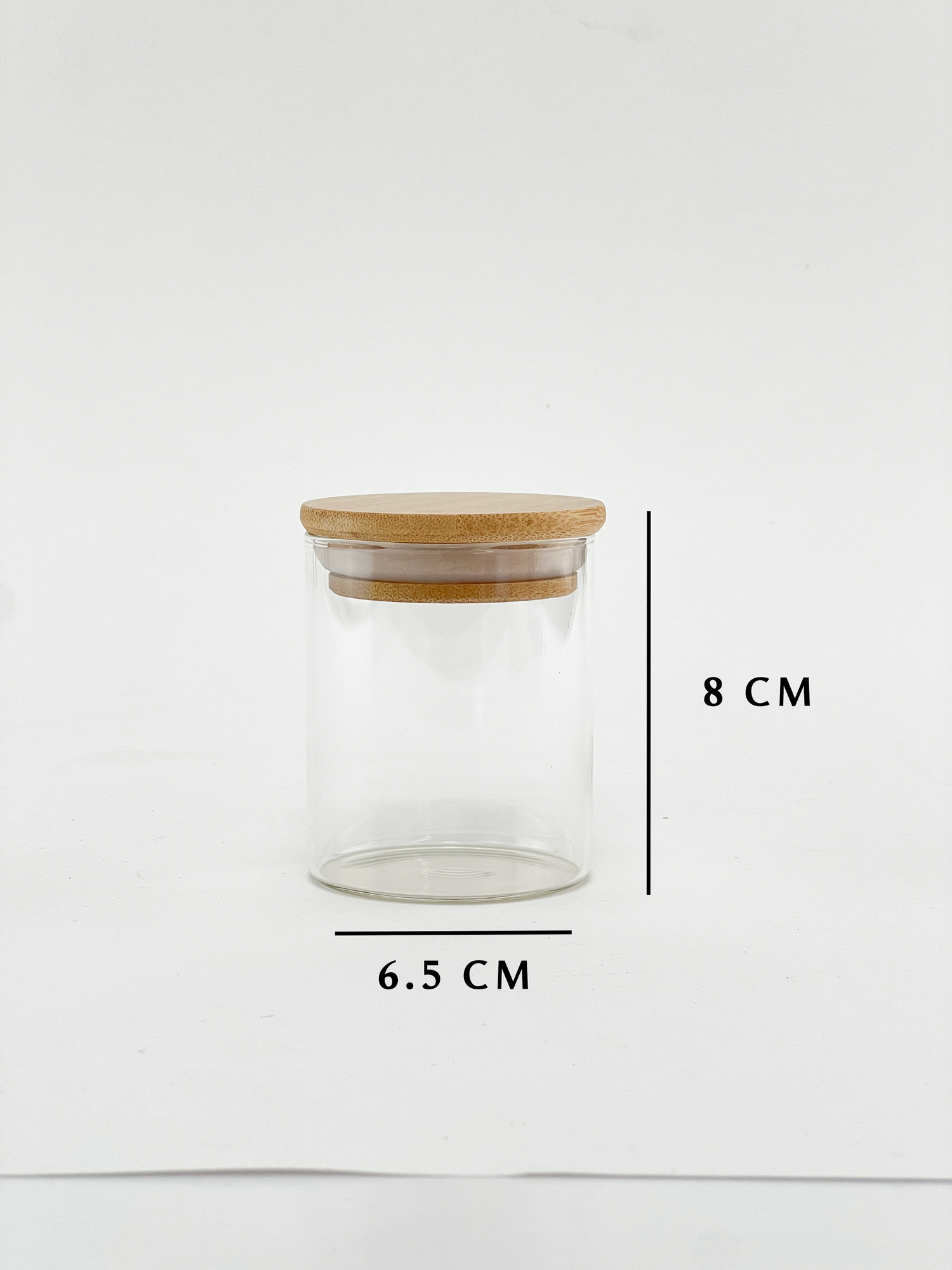 Spice Jar with Bamboo Lid 200ml Small