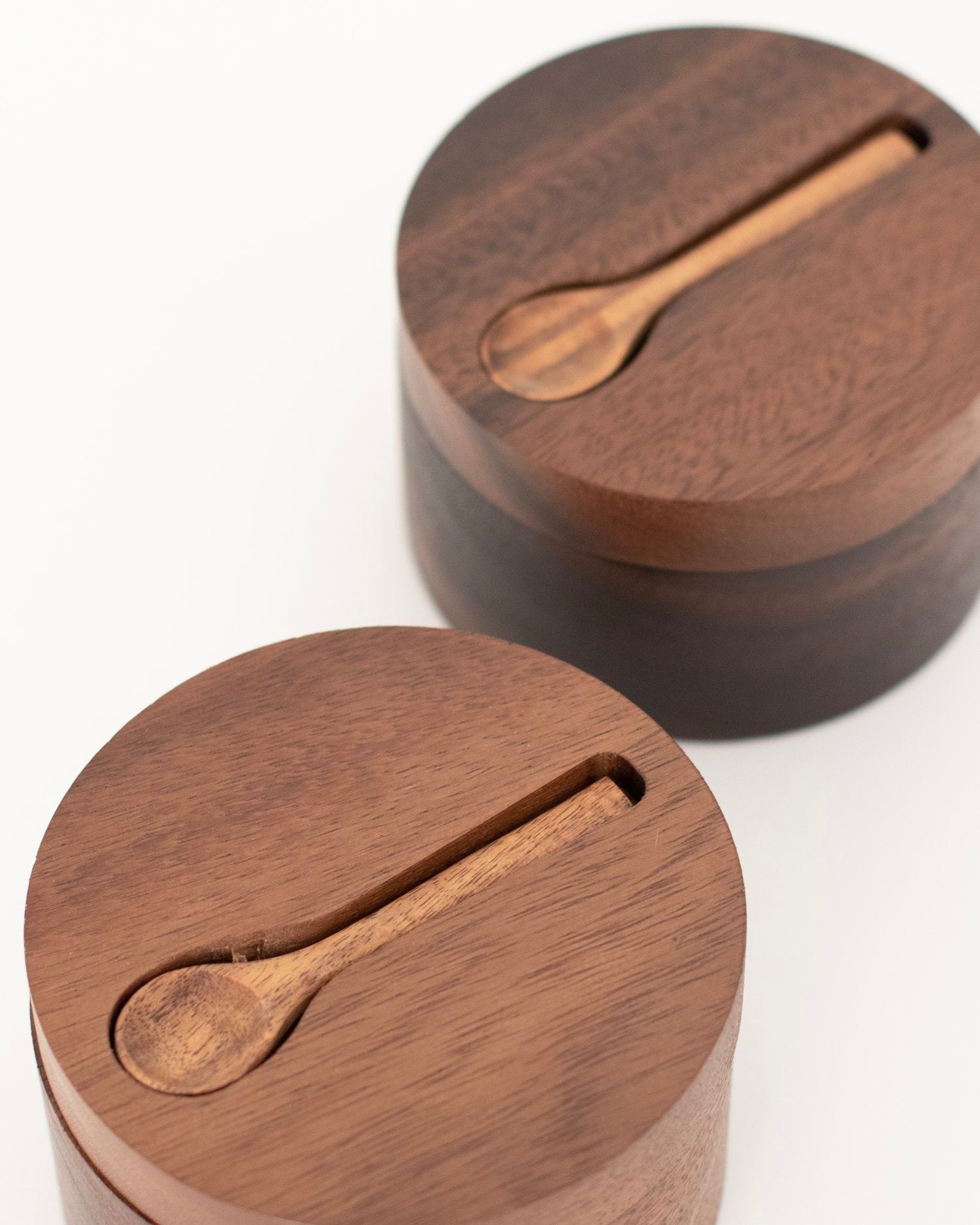 Acacia Pot Double Compartment