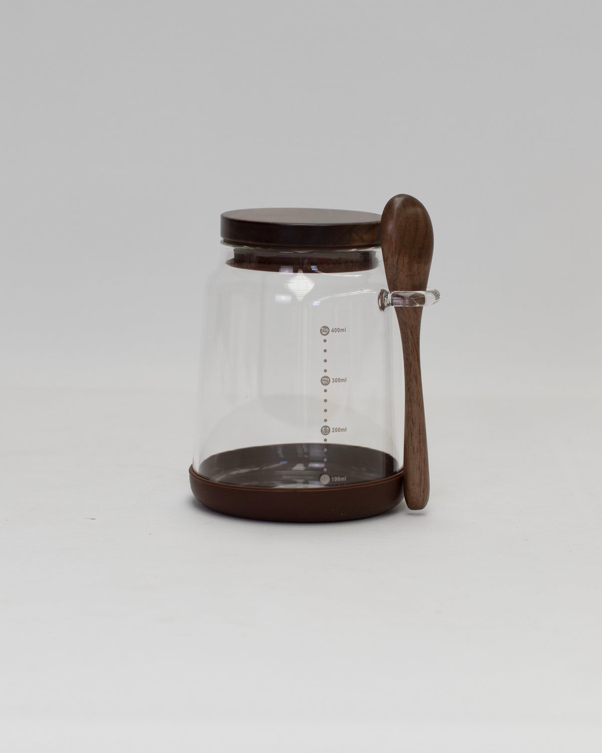 Glass Storage Jar with Acacia Wood Lid & Spoon