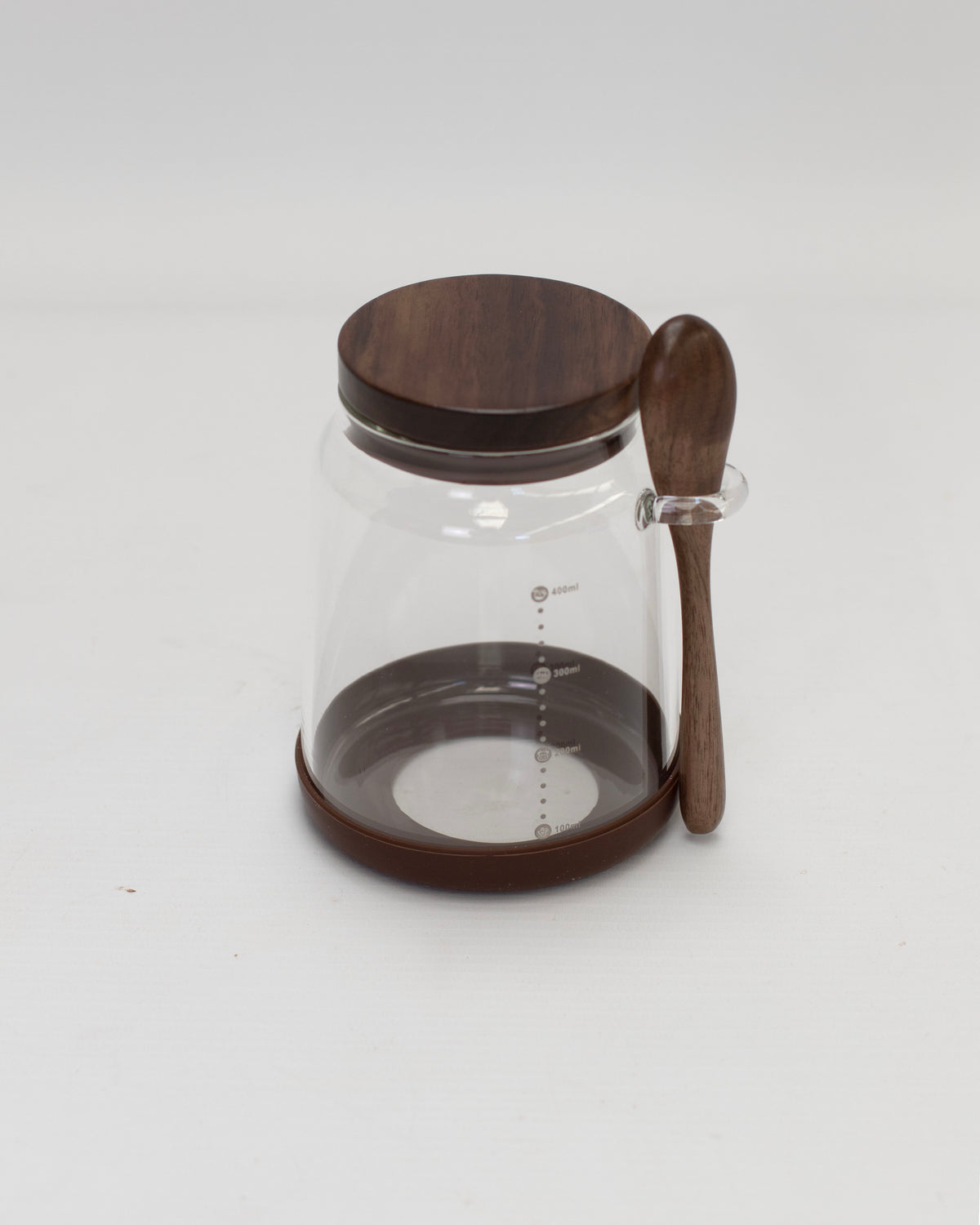 Glass Storage Jar with Acacia Wood Lid & Spoon