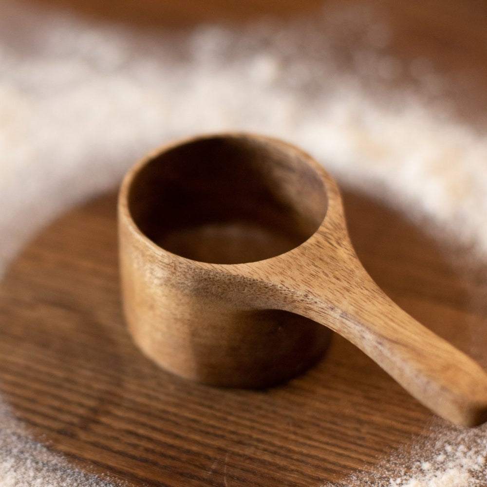 Acacia Wood Deep Scoop