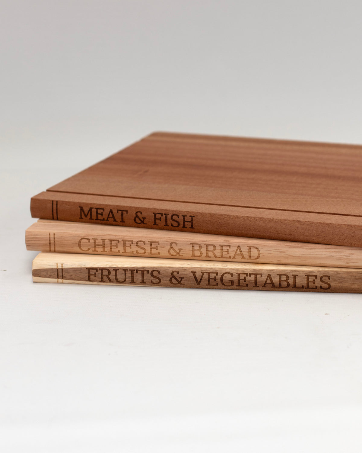 Book Cutting Board Set of 3 with Stand