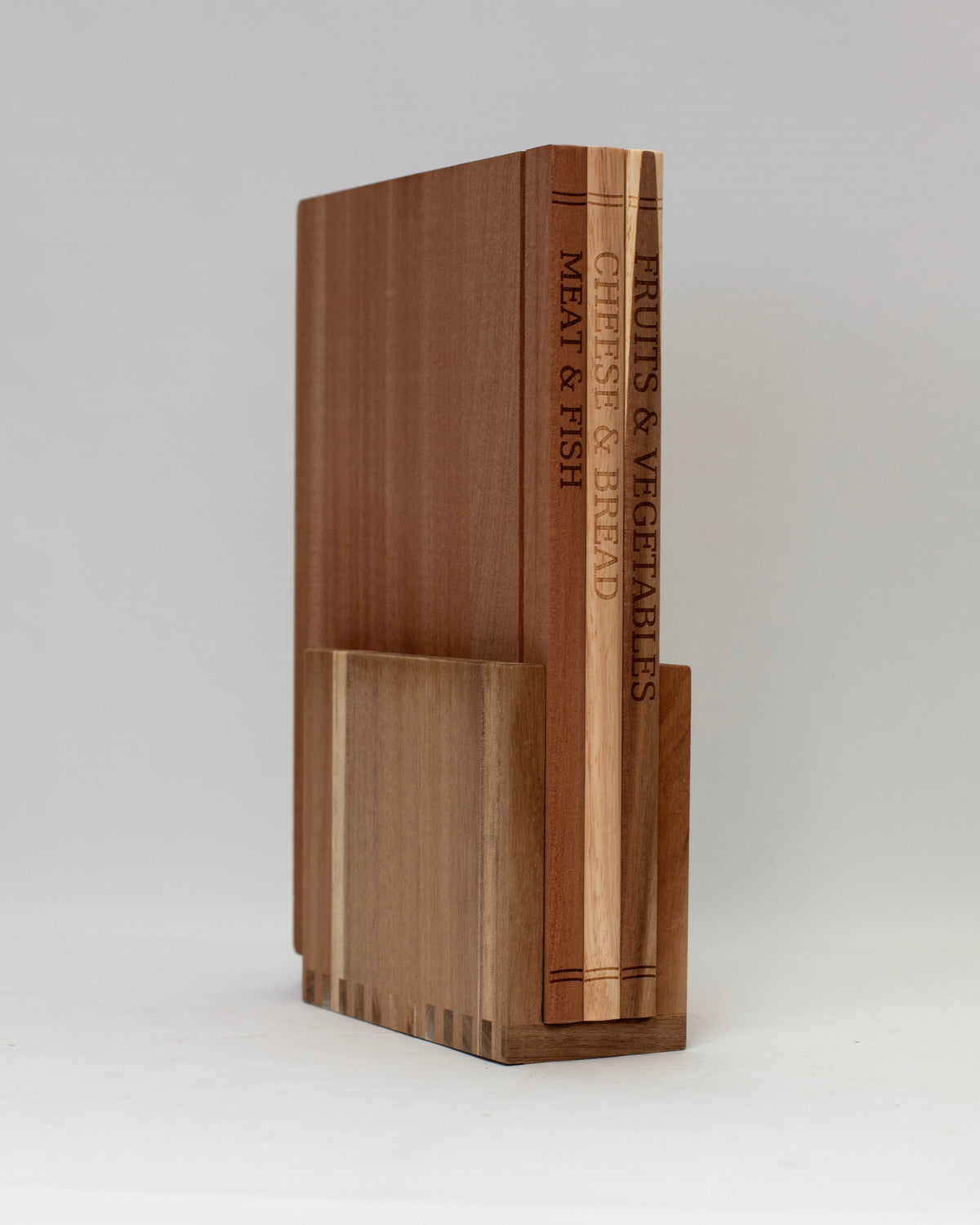 Book Cutting Board Set of 3 with Stand