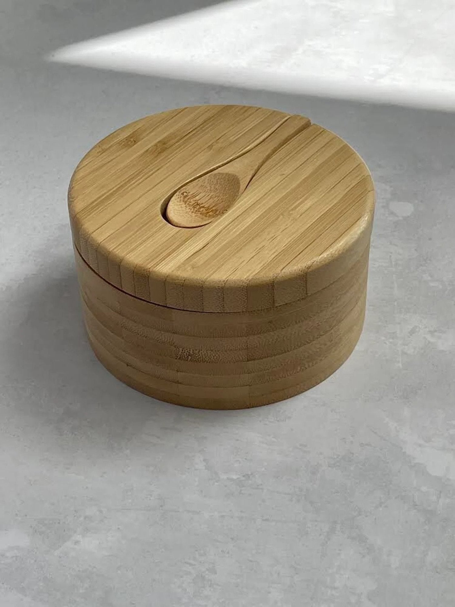 Bamboo Pot Double Compartment