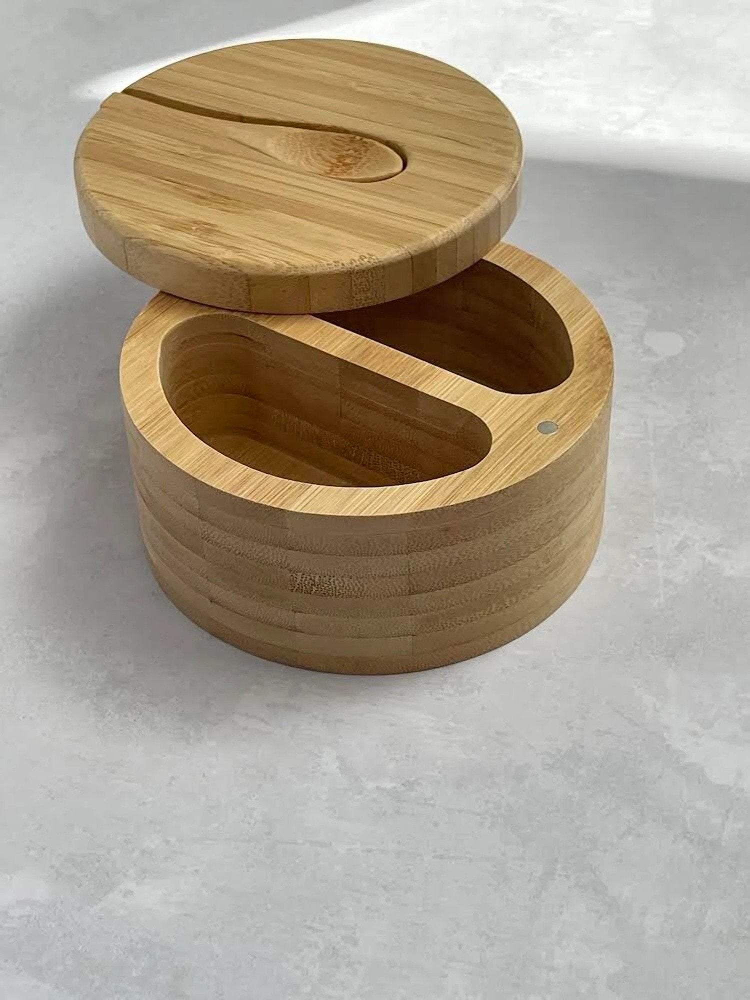 Bamboo Pot Double Compartment