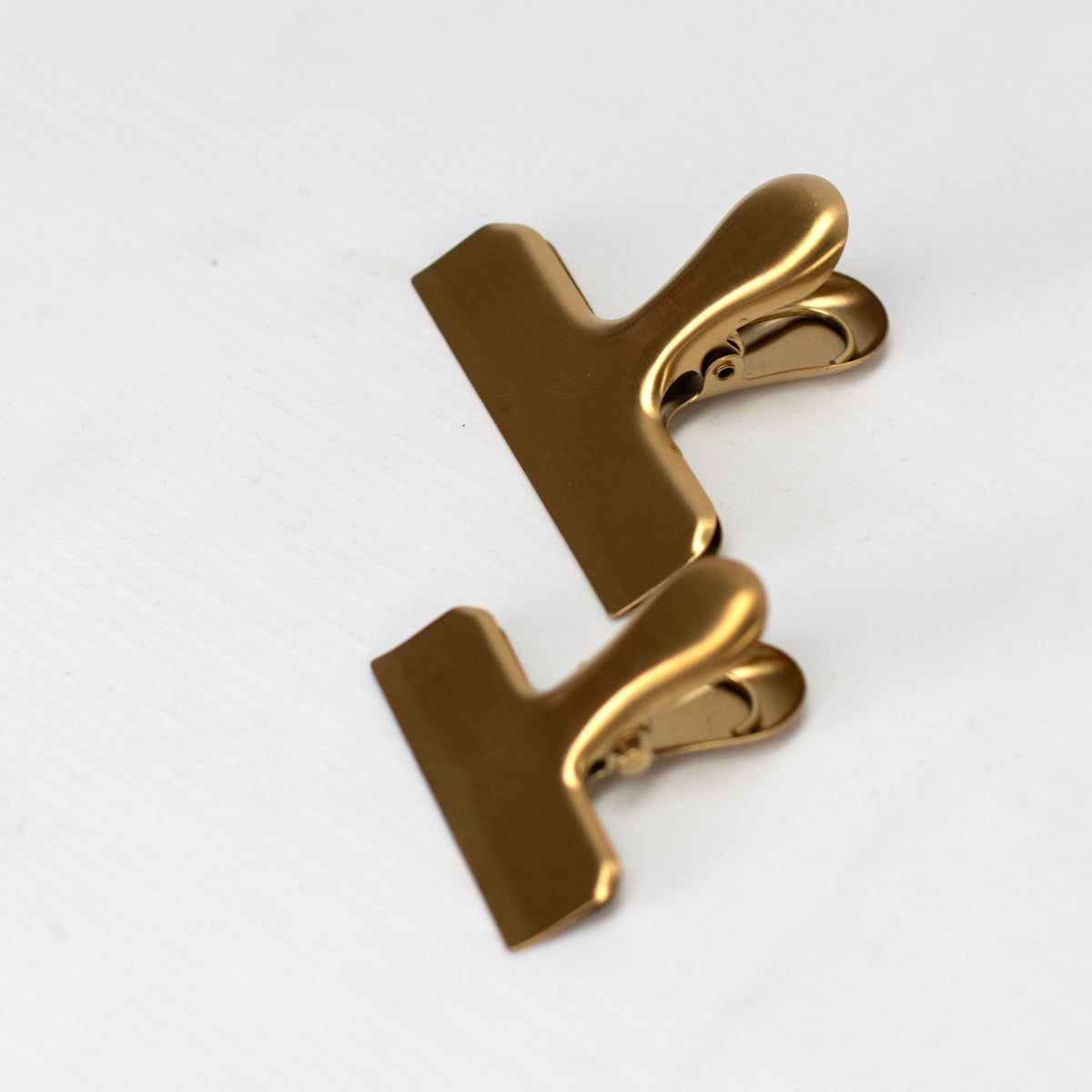 Set of 2 Brass Food Storage Clips