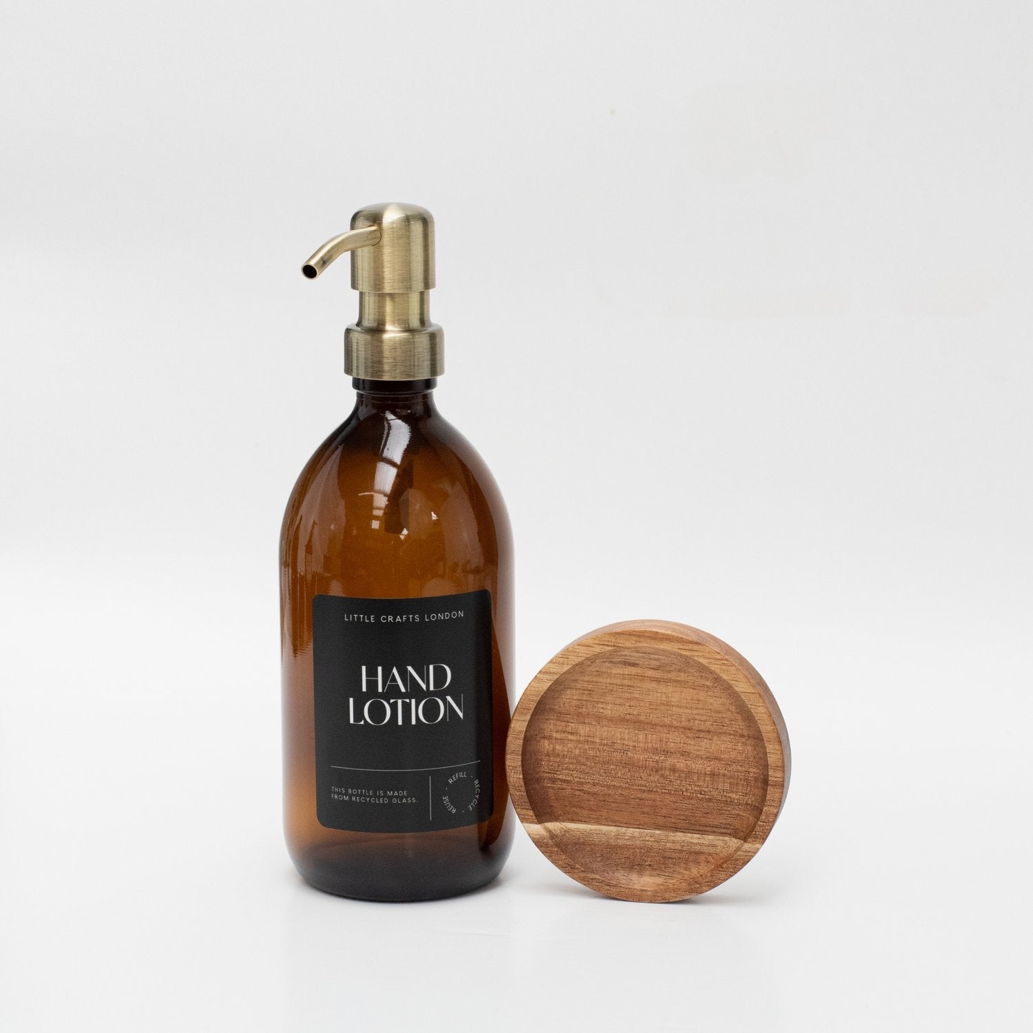 Acacia Wood Single Bottle Holder - Little Crafts London