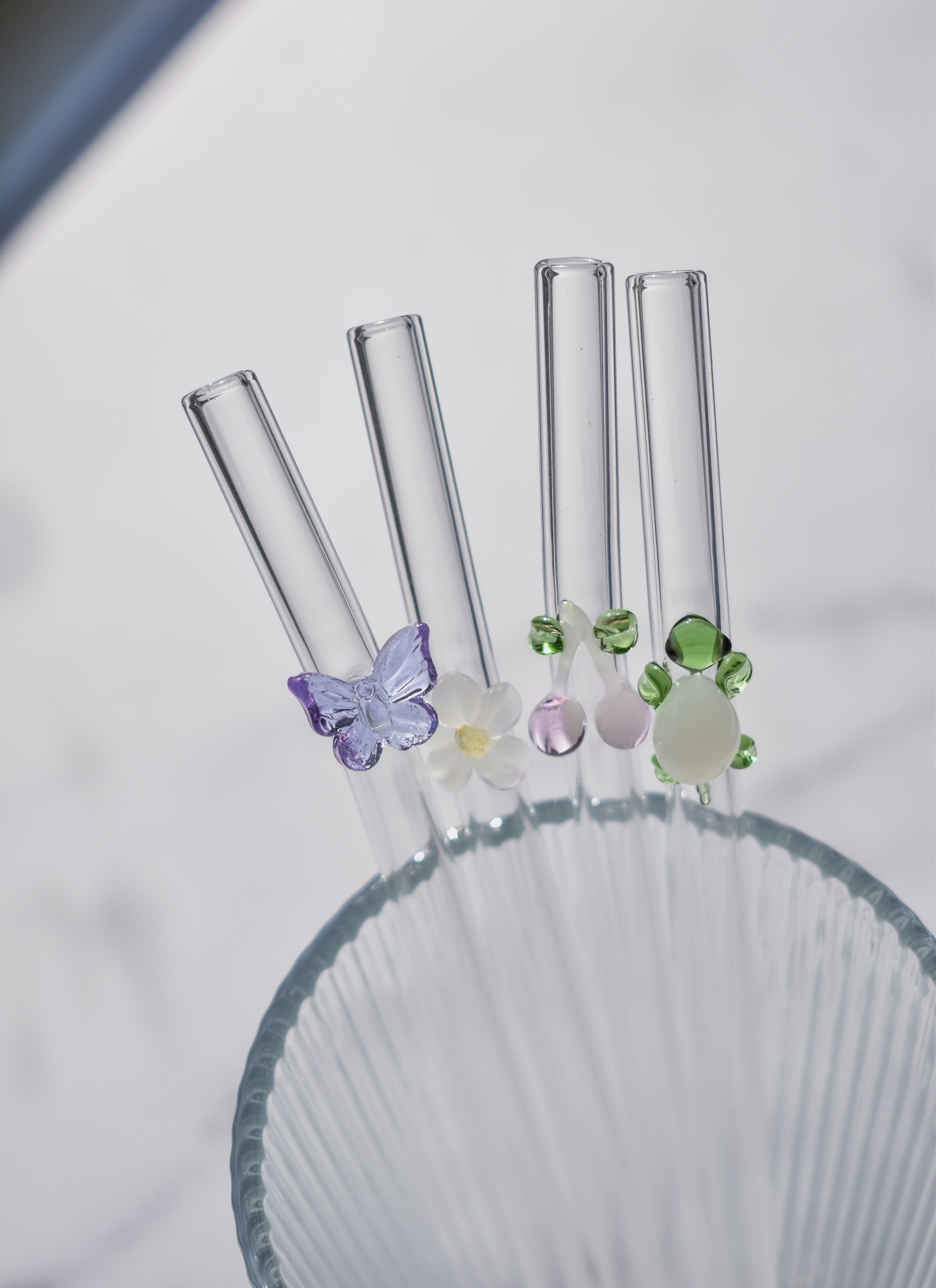 Custom Glass Straw Set (6 Straws) - Little Crafts London