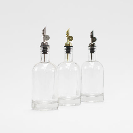 Round Glass Oil Bottle 500 ML - Little Crafts London